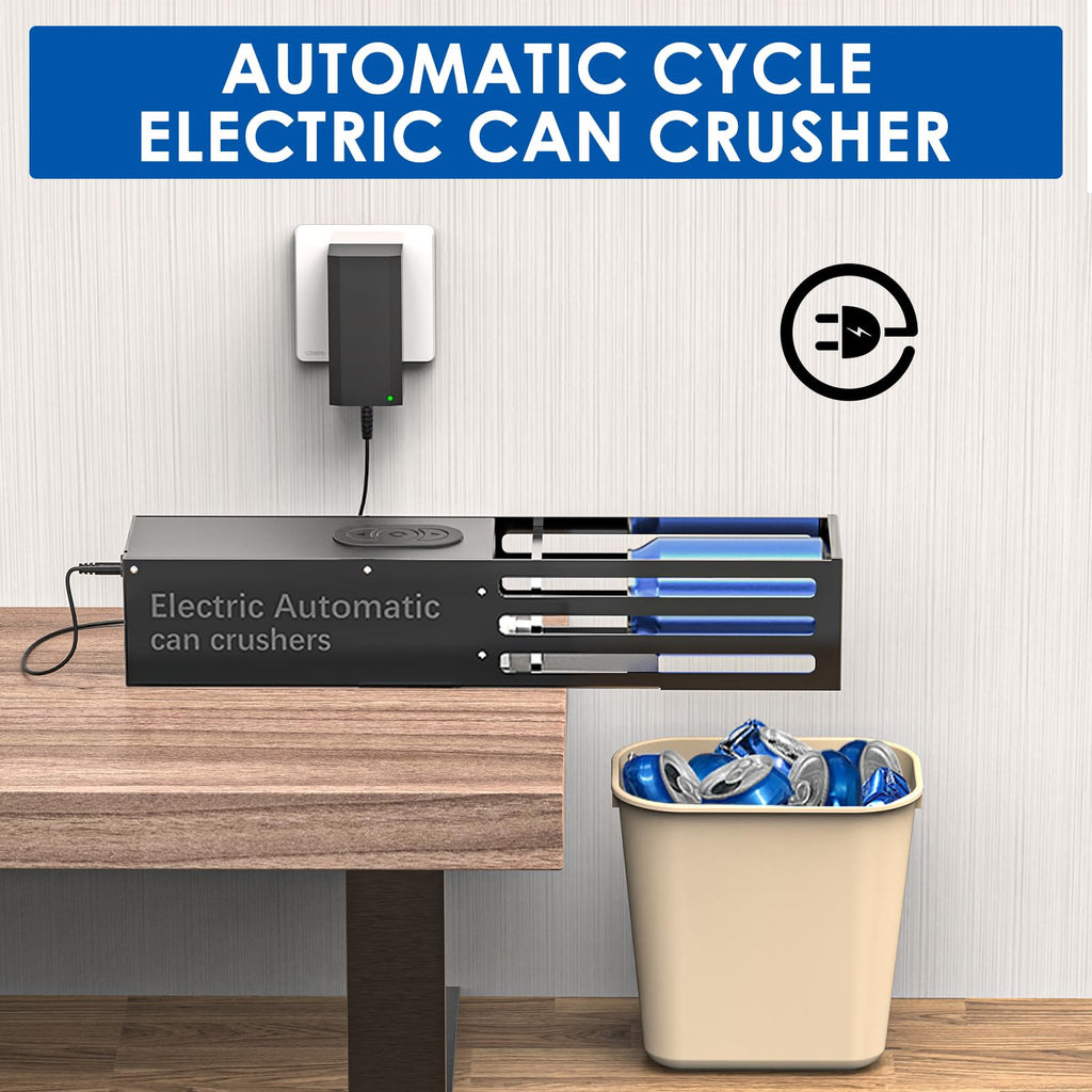Automatic Electric Can Crusher for 8oz 12oz 16oz Cans P4053