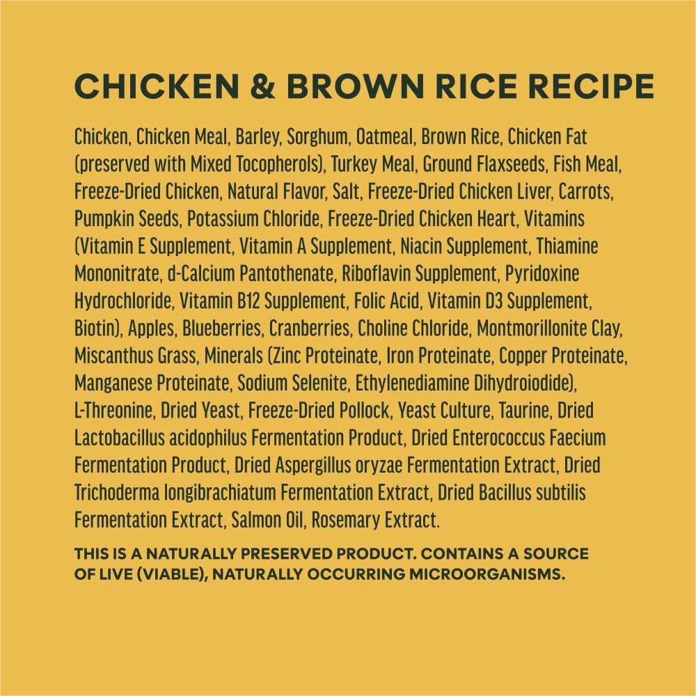 Chicken & Brown Rice Dry Dog Food 20 lb Q8426