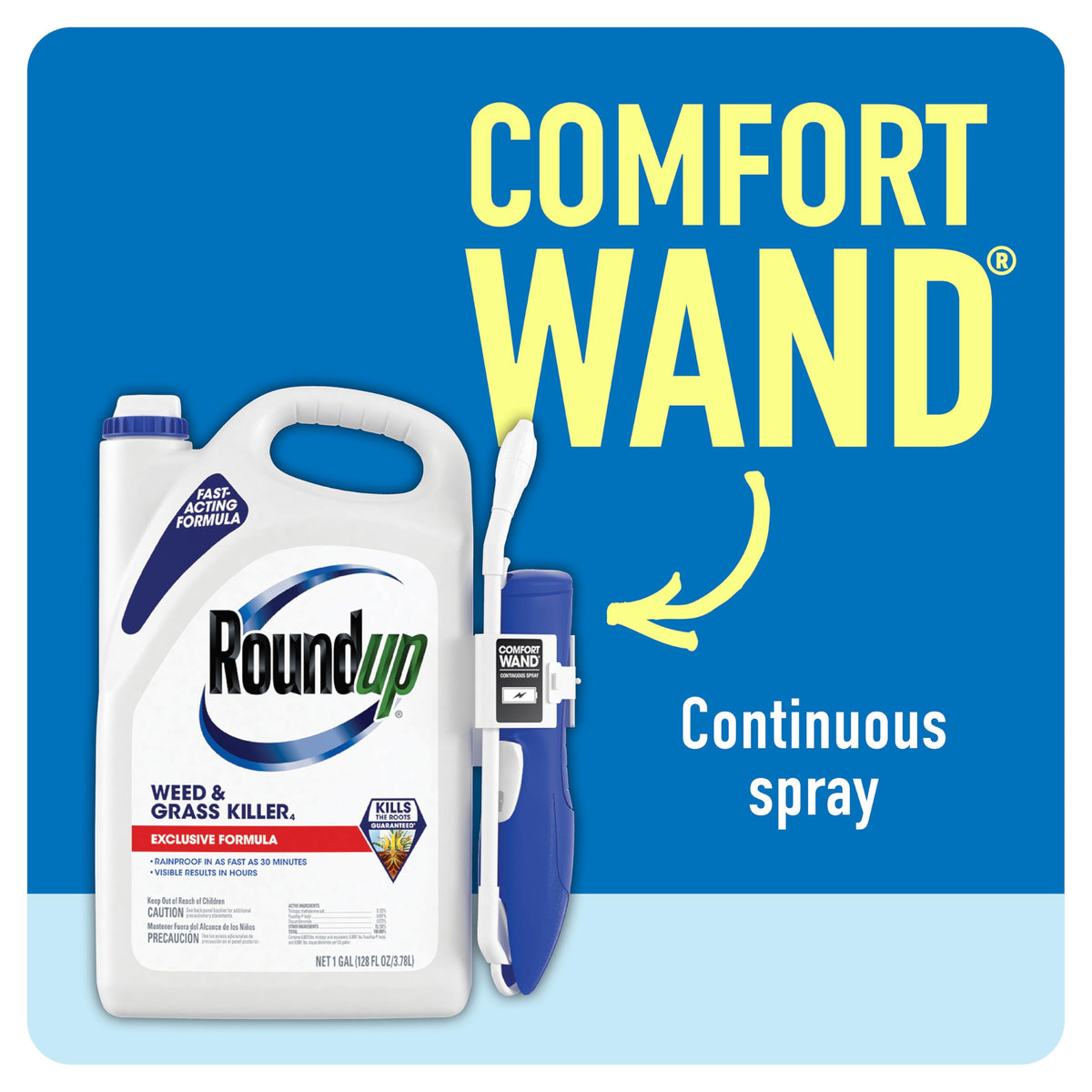 Roundup Weed & Grass Killer₄ with Comfort Wand, 1 gal. Y137
