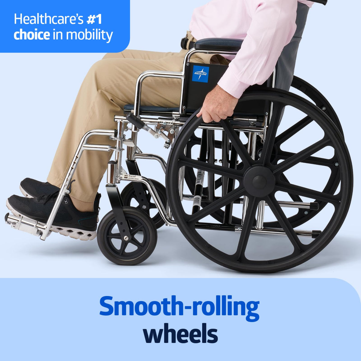 Extra-Wide Bariatric Wheelchair with 24" Wide Seat Z984