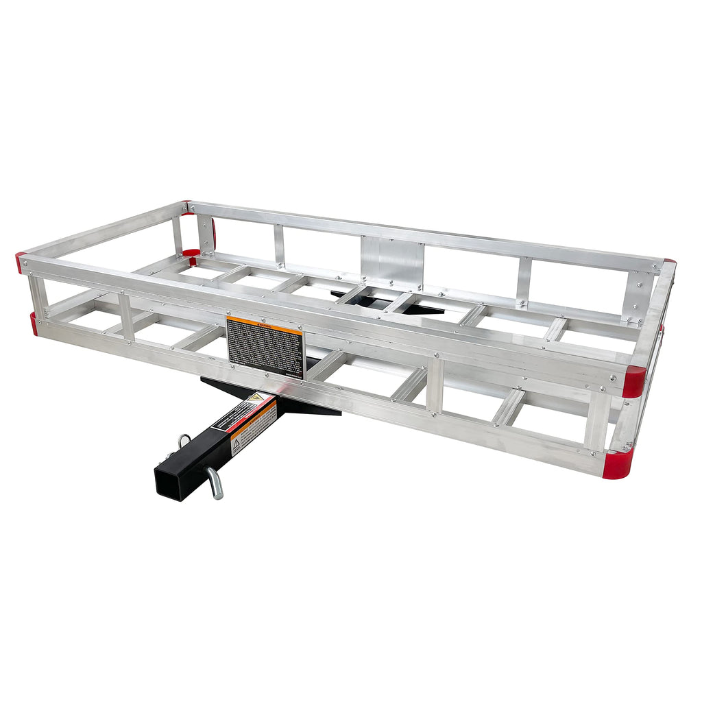 Aluminum Hitch Cargo Carrier with High Side Rails A82536