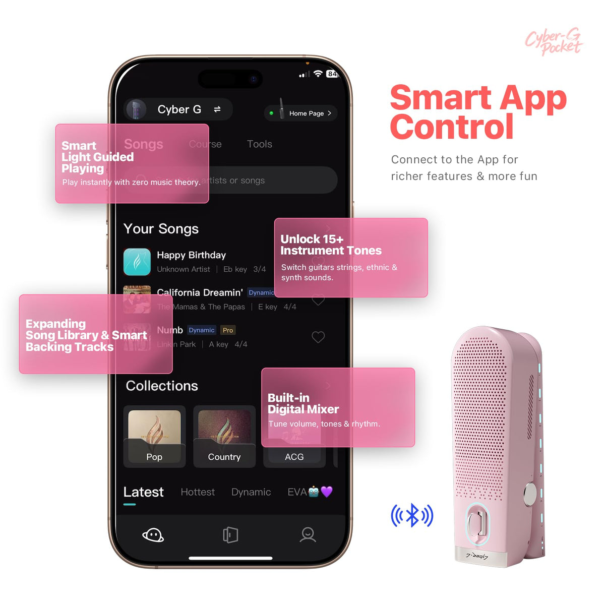 Pocket Guitar with Built-in Speaker X239785