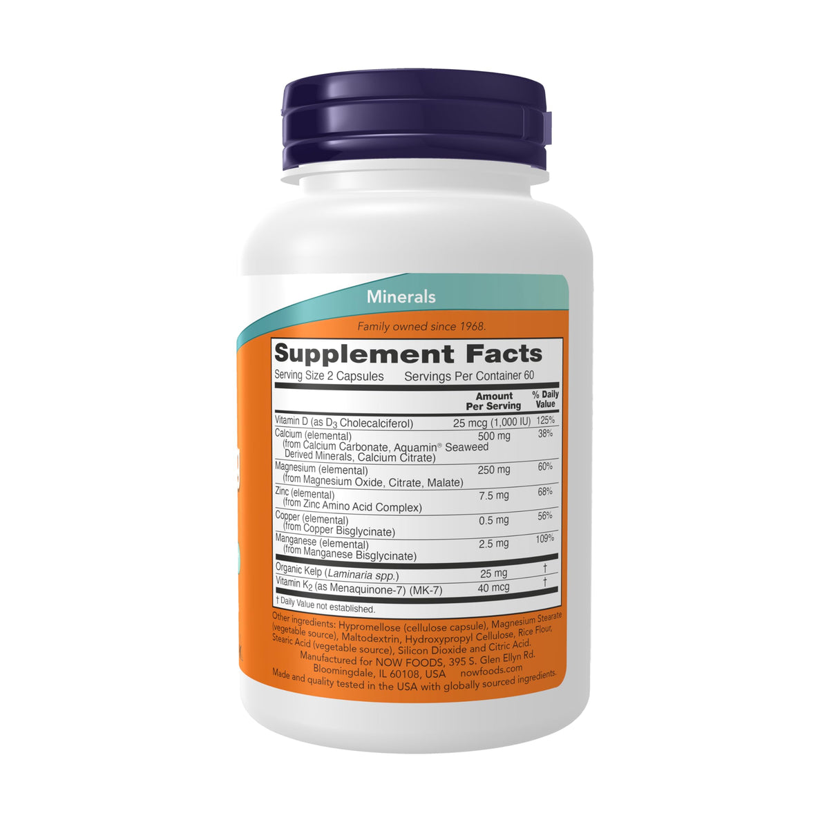 Cal-Mag Caps with Vitamin D and Minerals, 120 Veg Caps N44968