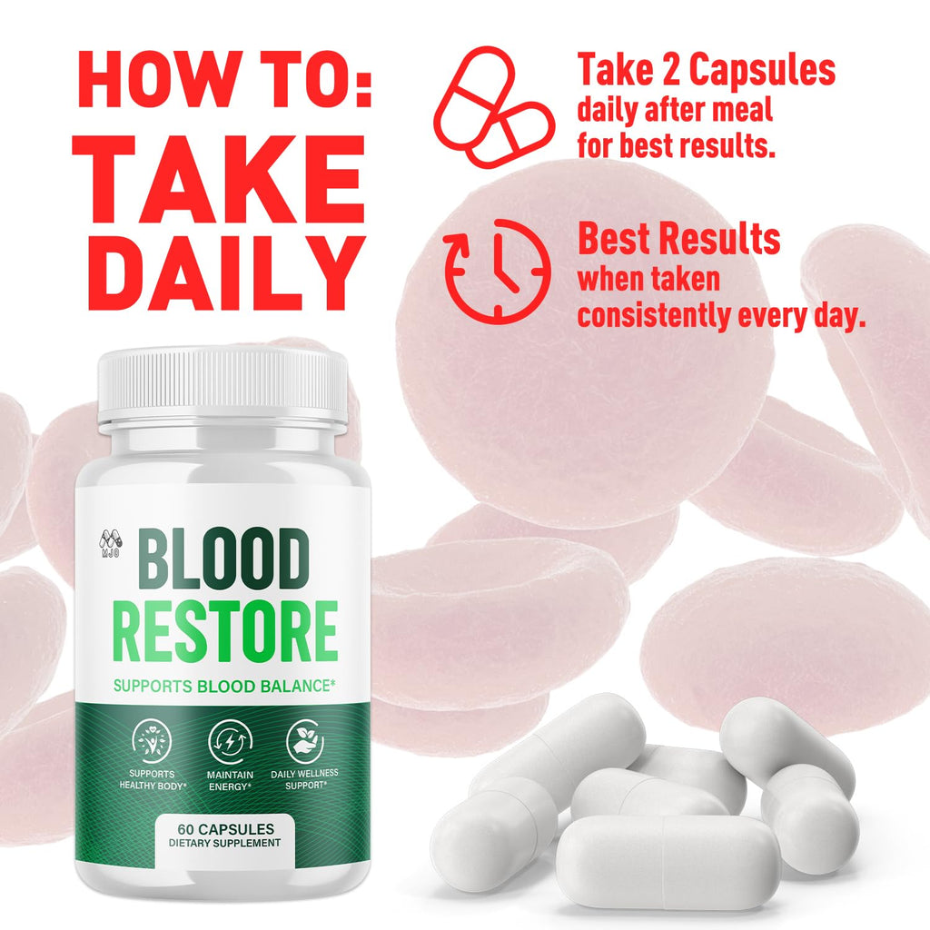 3 Pack Blood Restore Capsules 180 Capsules A33545
