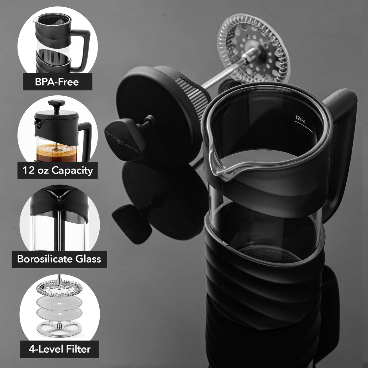 12oz French Press Coffee Maker R30064