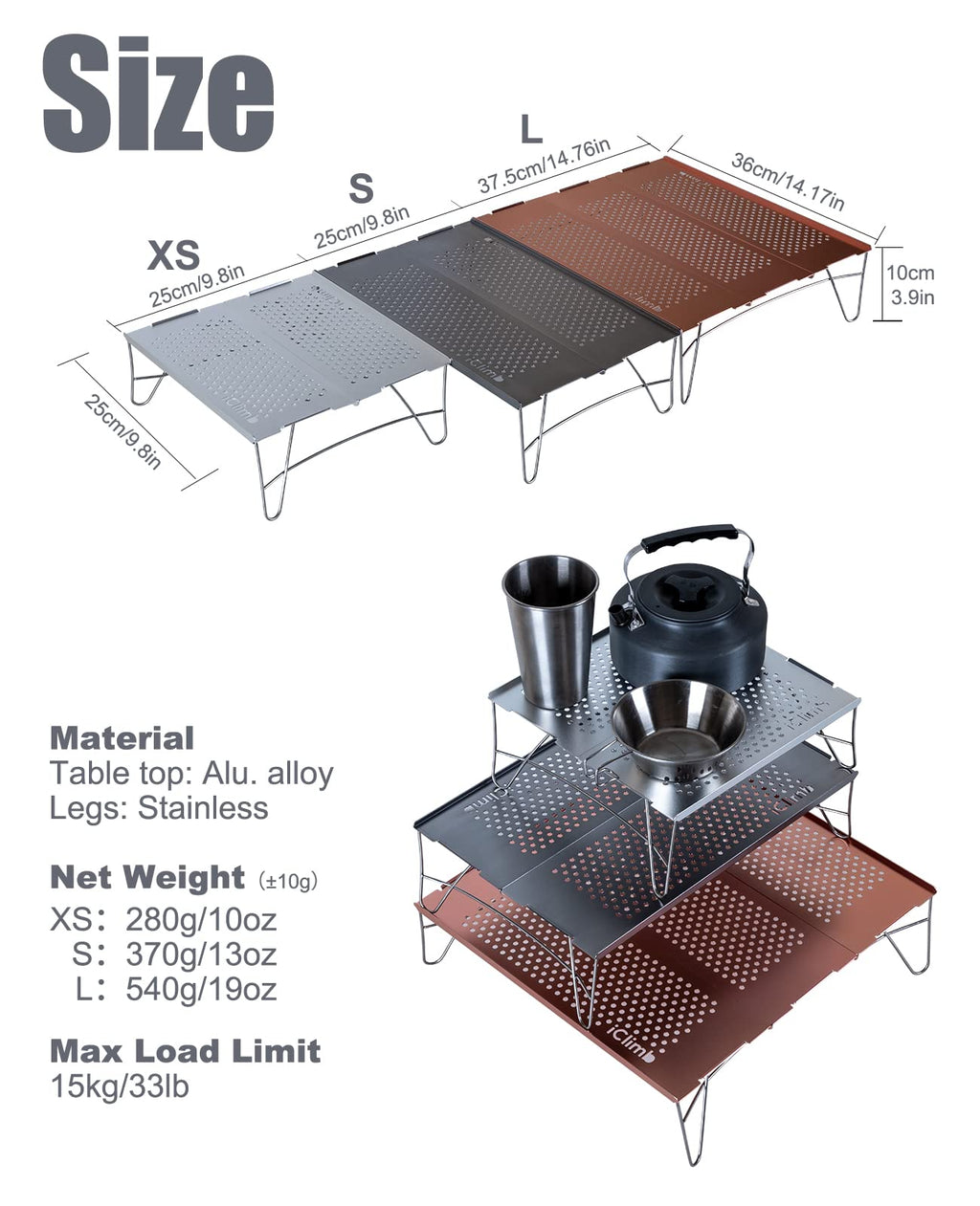 Ultralight Compact Folding Table G1713