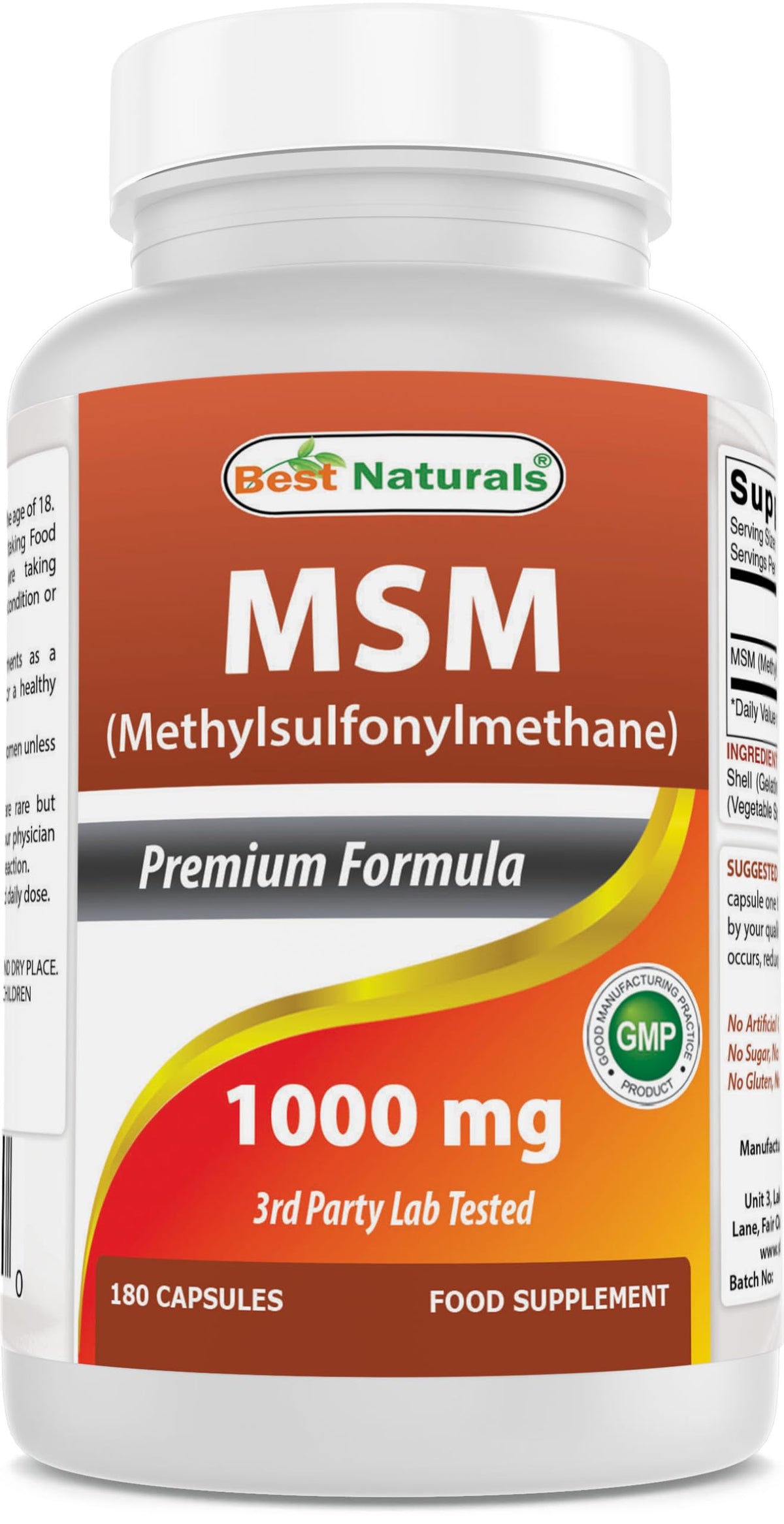 MSM 1000 mg 180 Capsules R6756