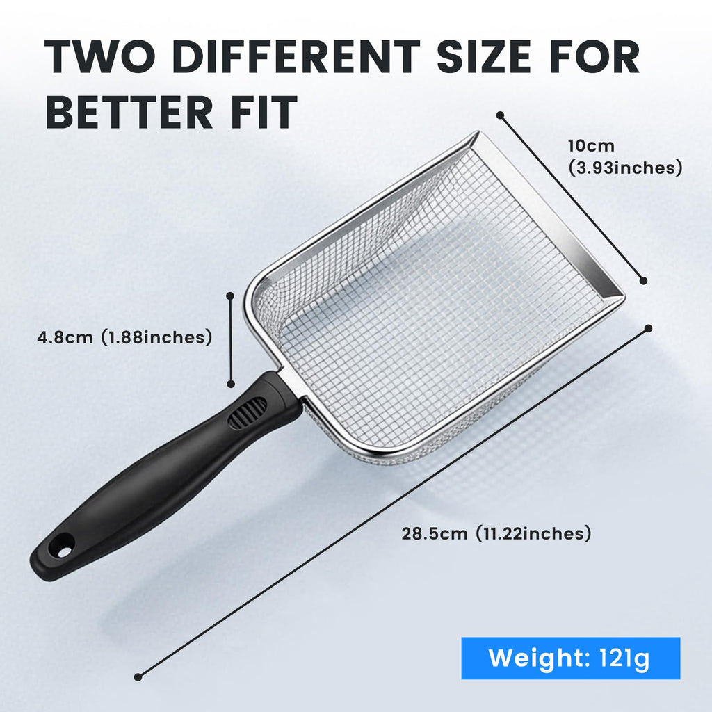 Stainless Steel Mesh Cat Litter Scoop 2.8mm Hole X72091