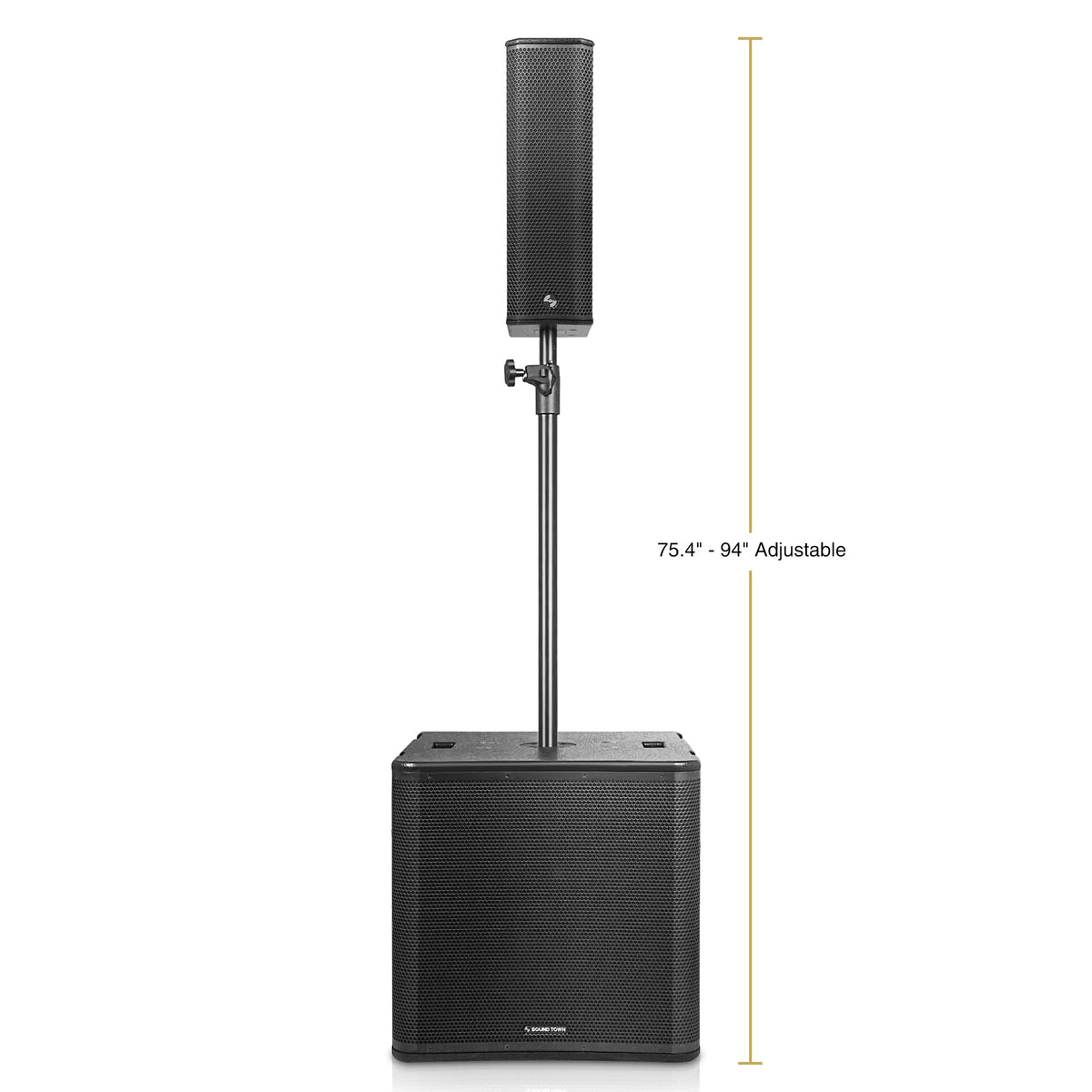 Powered PA System with 18" Subwoofer and Column Array Loudspeaker V443342