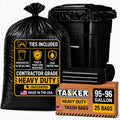 95 Gallon 2 Mil Heavy Duty Trash Bags 25 Count H5092