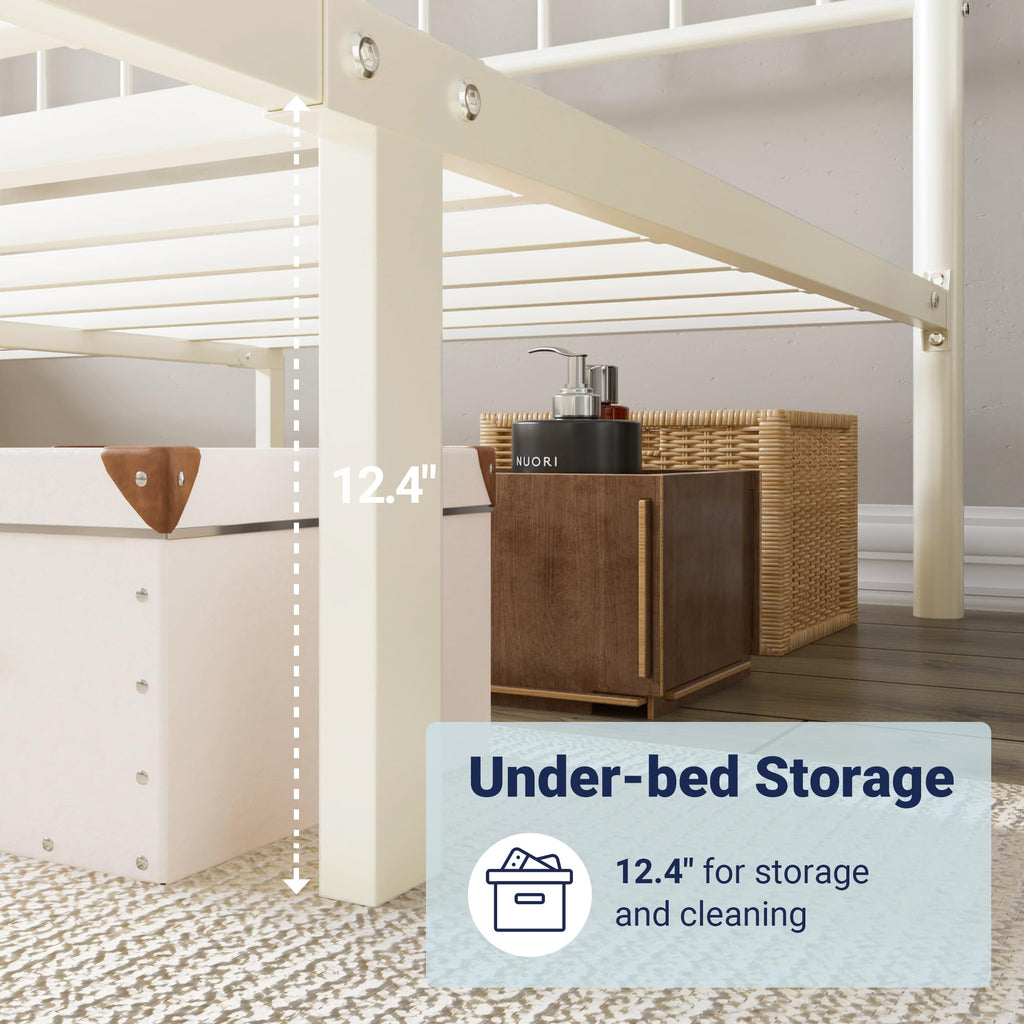 Full Size Metal Platform Bed Frame with Headboard Z8989