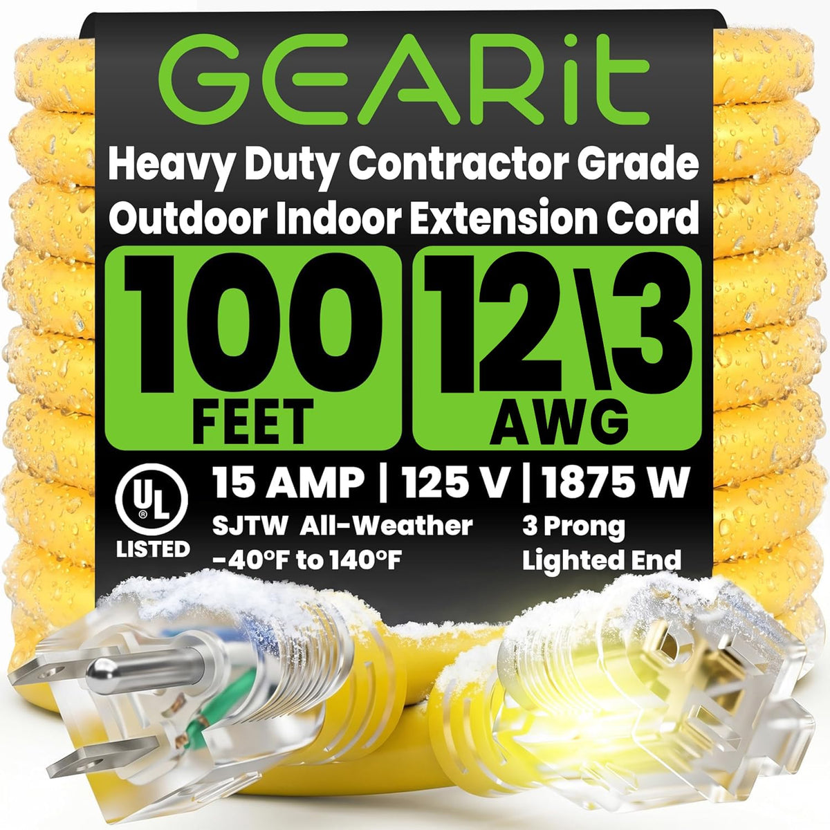 100 Ft 12 Gauge Extension Cord T951581