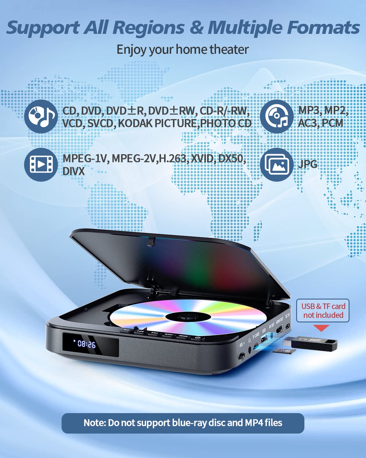 Mini DVD Player with HDMI H7296