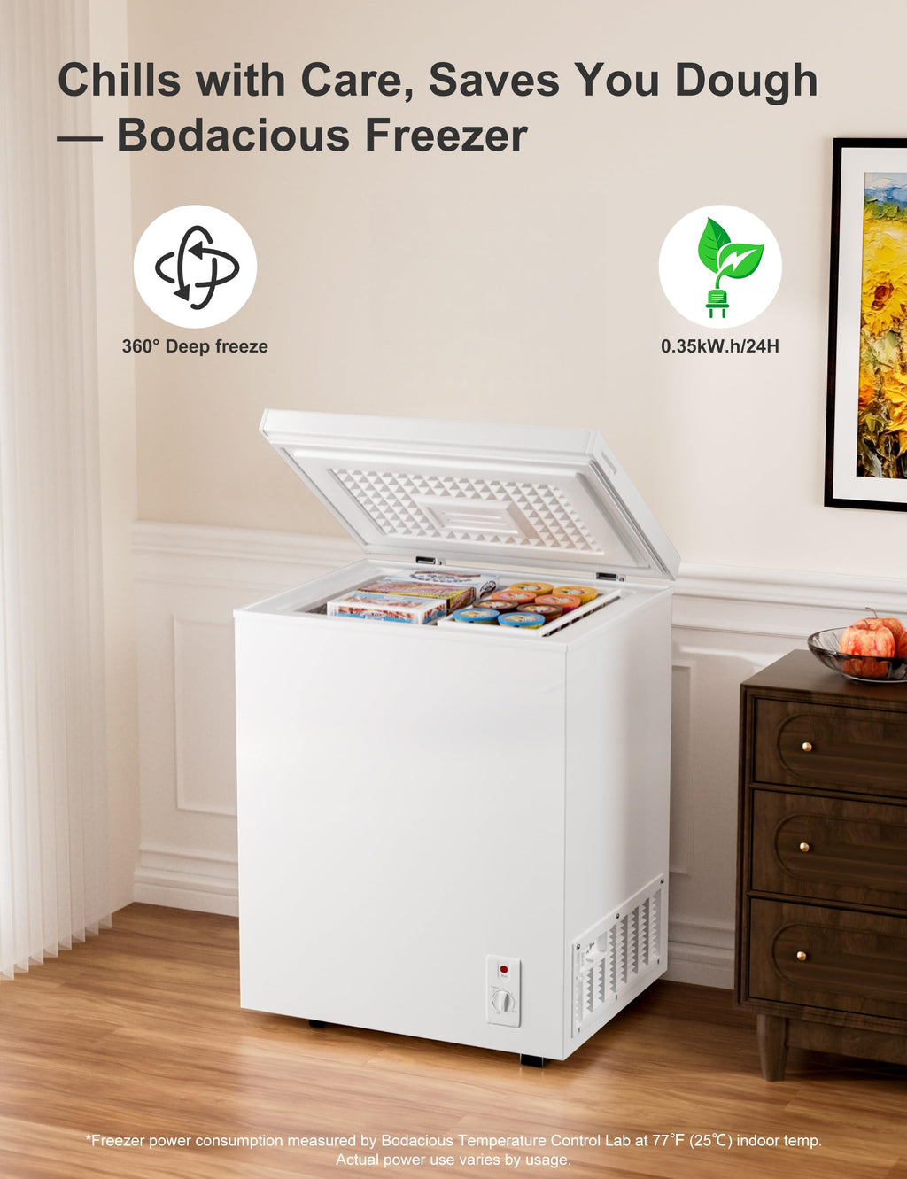2.5 Cu.Ft White Chest Freezer N438862