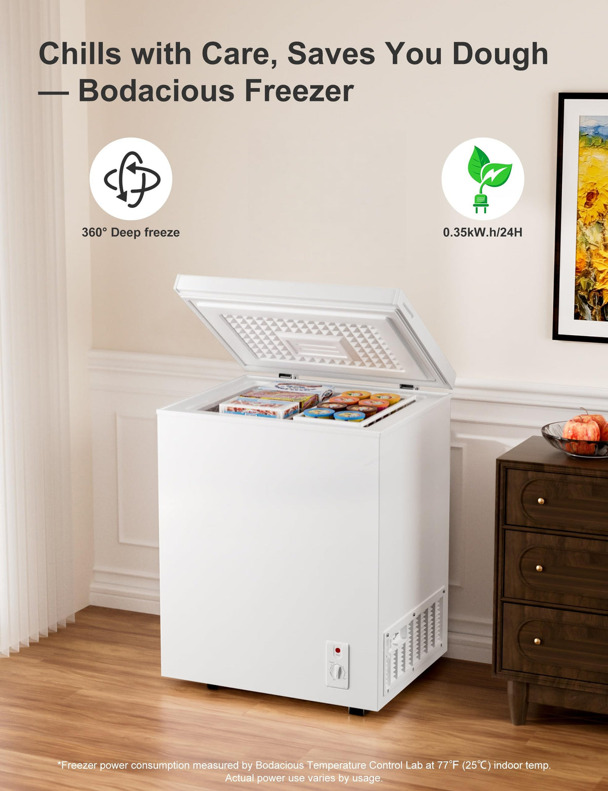 2.5 Cu.Ft White Chest Freezer N438862