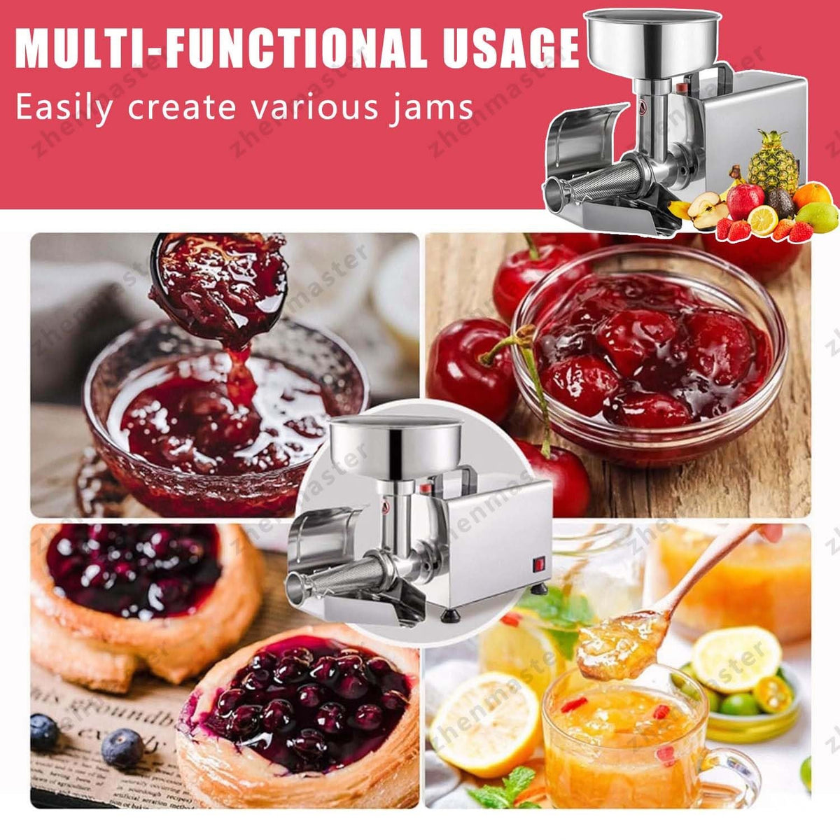 Electric Stainless Steel Tomato Strainer X465