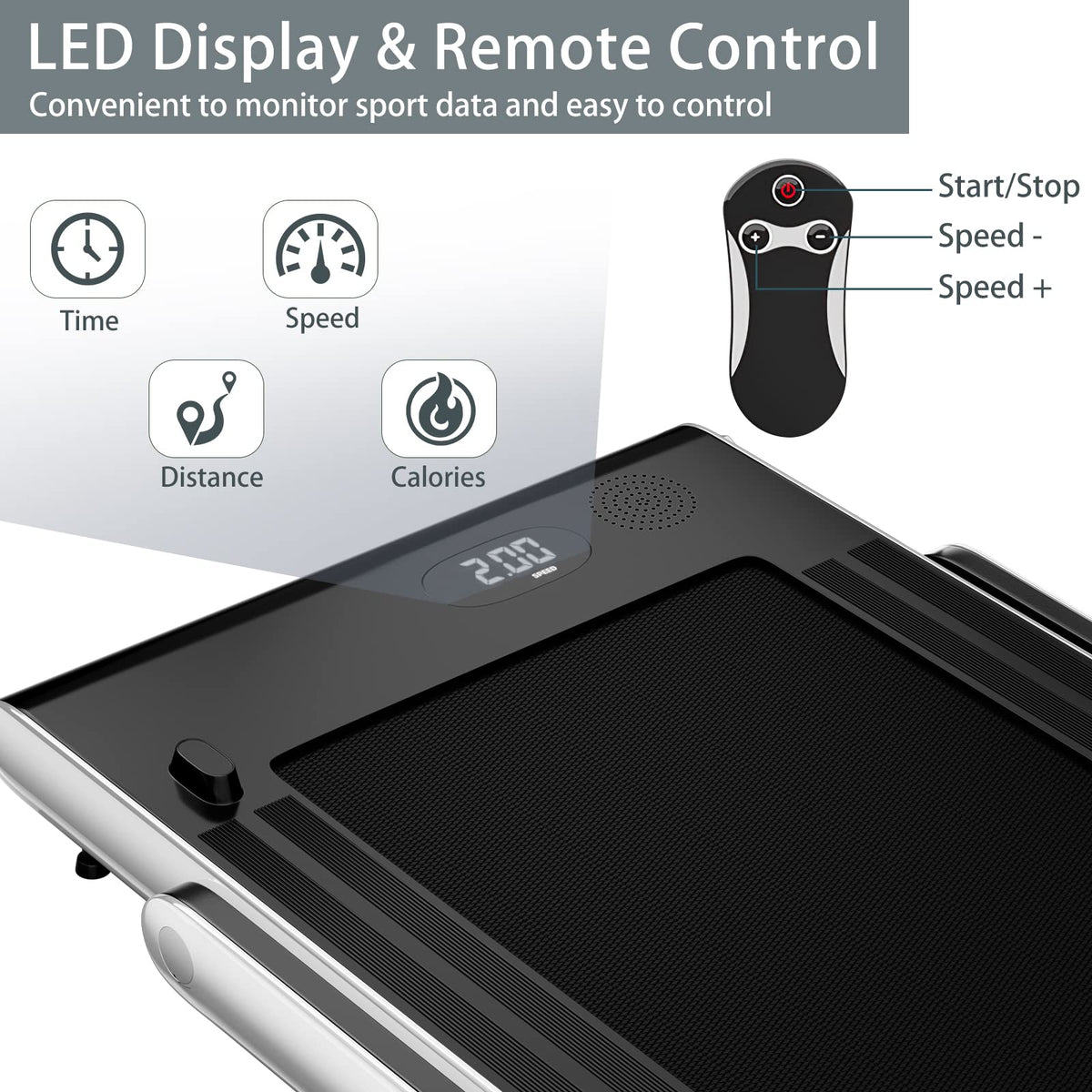 2 in 1 Folding Electric Treadmill R39588