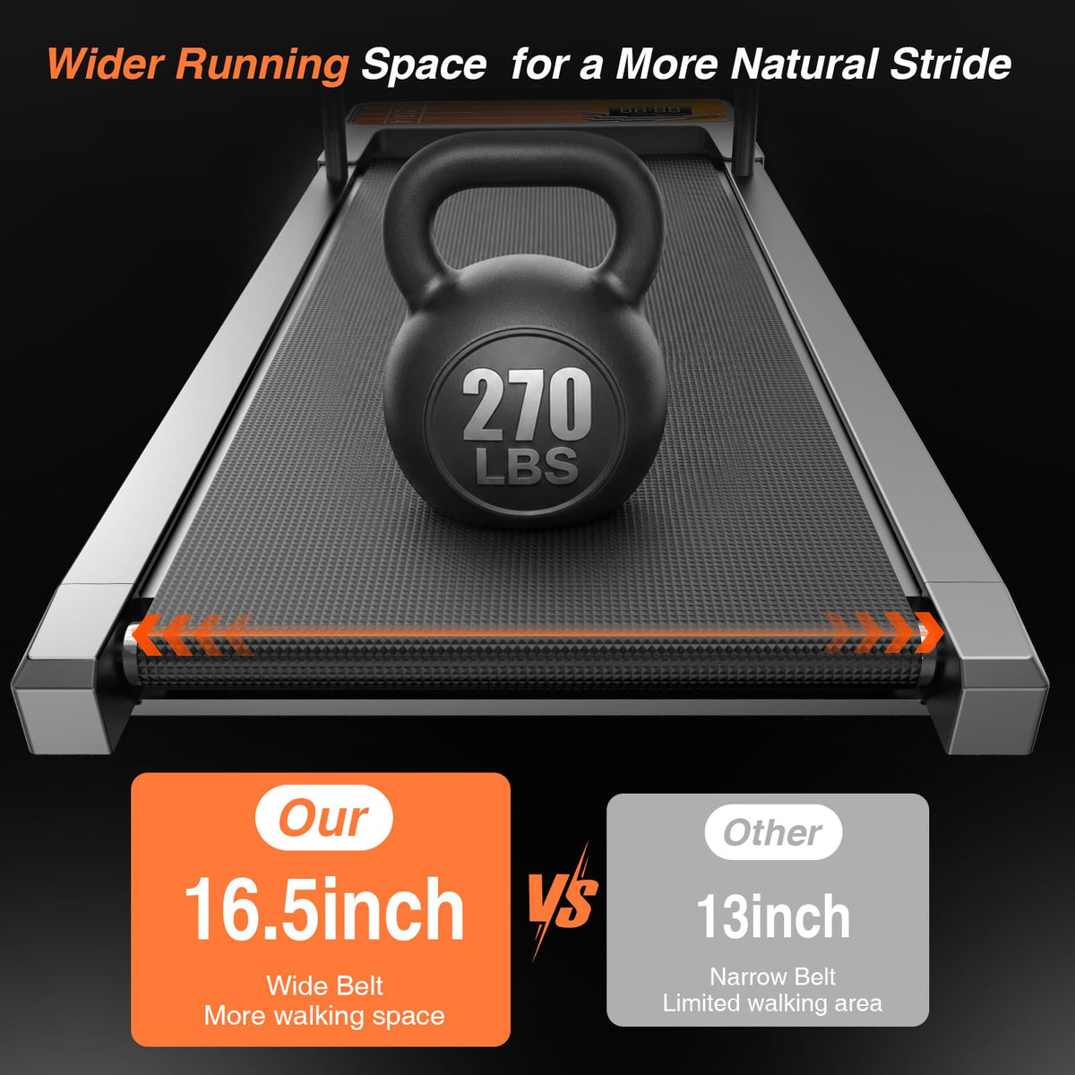 Walking Treadmill Pad with Adjustable 8% J829133