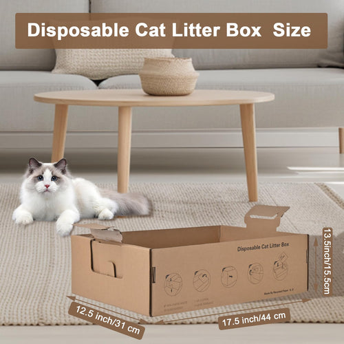 2 Pack Large Cardboard Cat Litter Box N7550