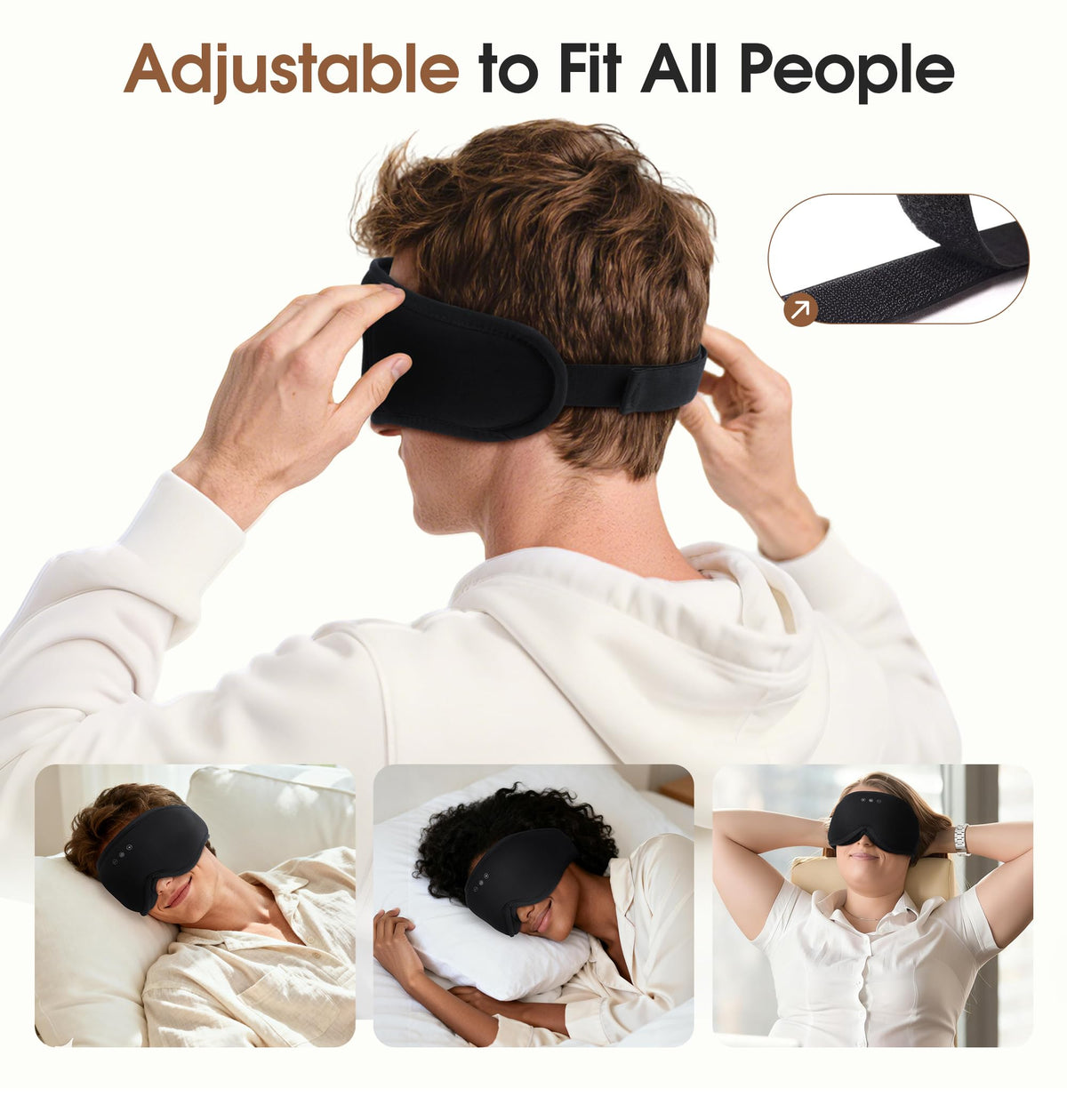 Bamboo Cotton Bluetooth Sleep Mask K9983