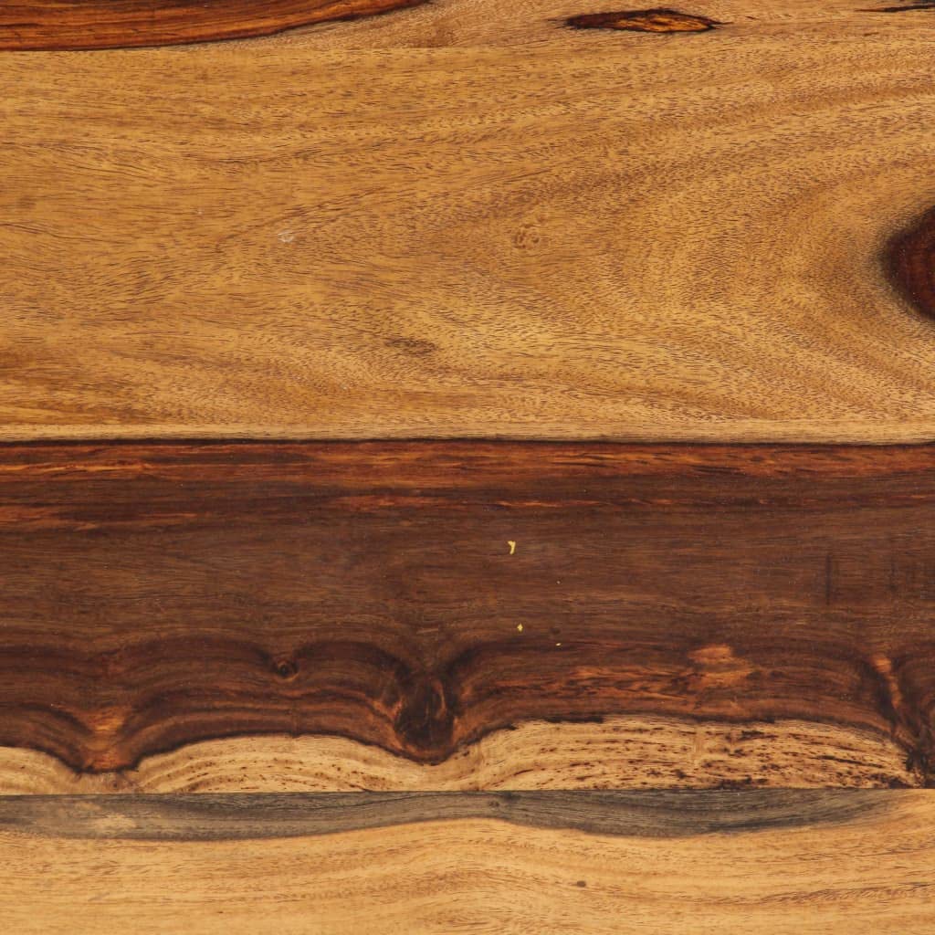 Farmhouse Coffee Table with Storage Cabinets Solid Sheesham Wood Z511