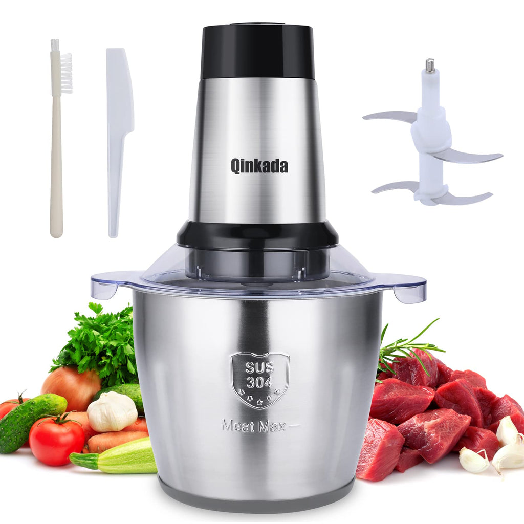 Food Processor 500W Meat Grinder 14Cup Stainless Steel Bowl B440581