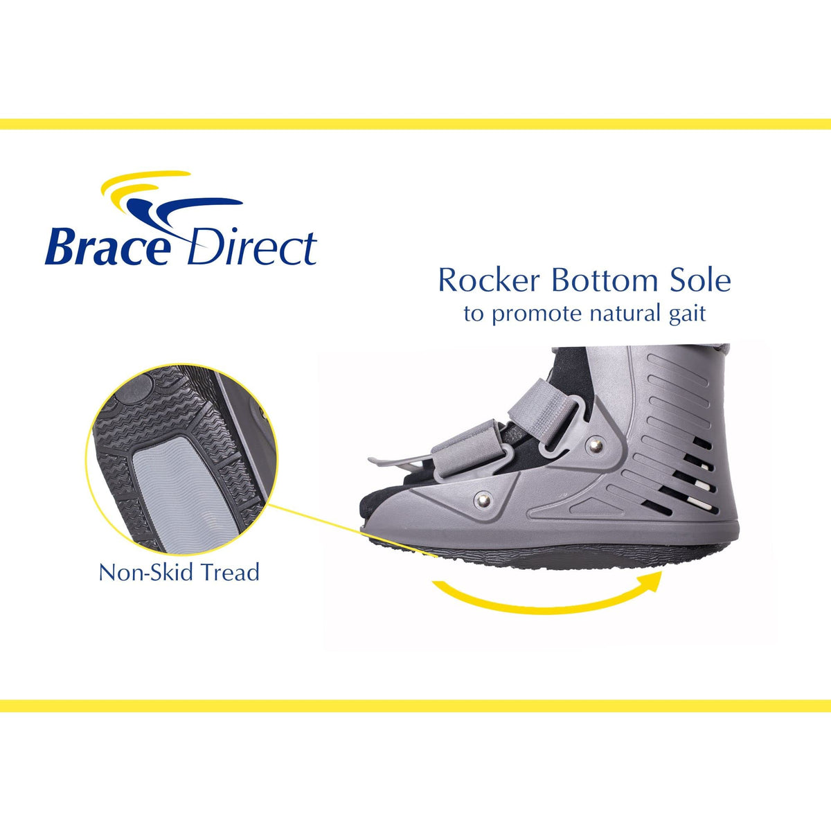 Ultra Light Short Full Shell Walking Boot + Reusable Ankle & Foot Ice Pack X4968