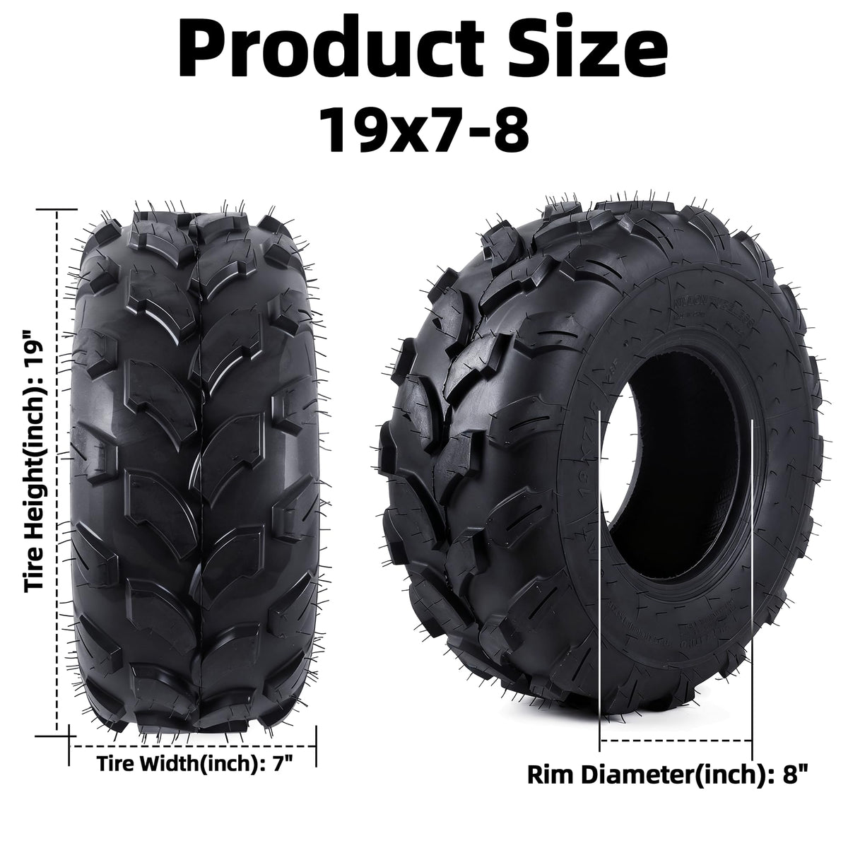 19x7-8 Tubeless All-Terrain ATV UTV Tires L709710
