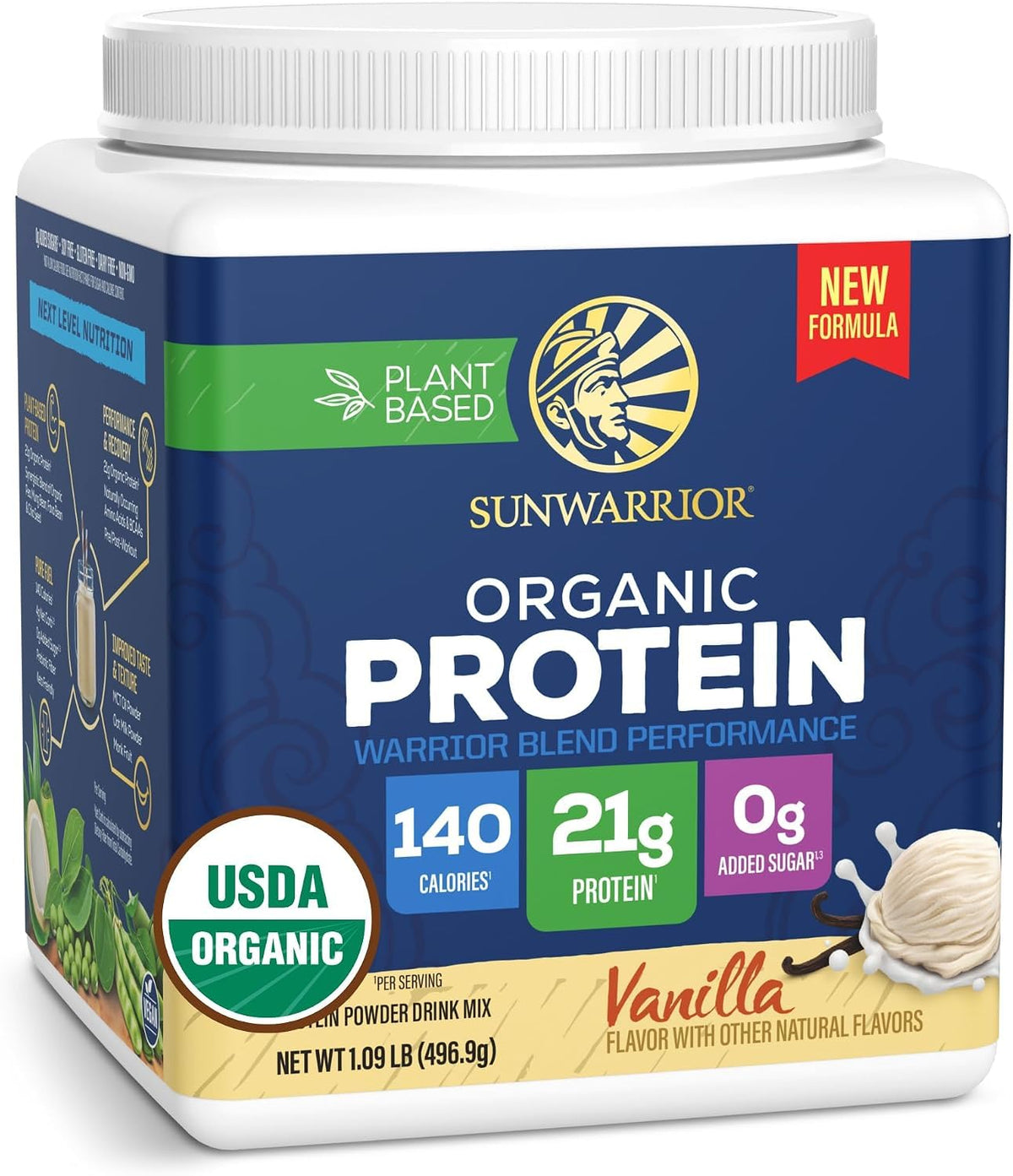 Organic Vanilla Protein 17.44 OZ F40221