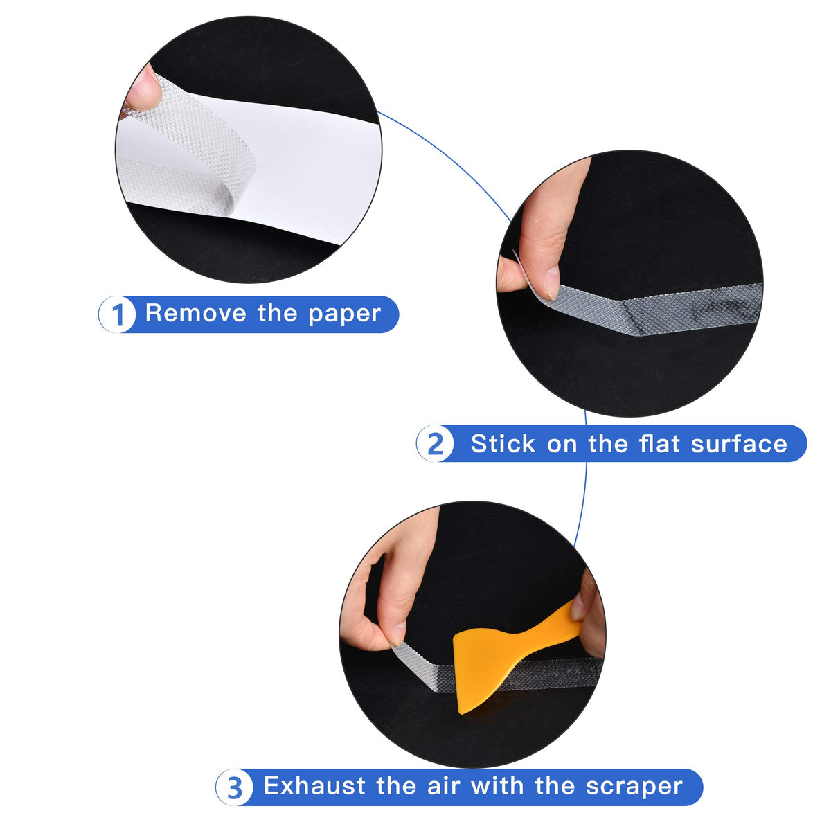 24 PCS Non Slip Adhesive Bathtub Stickers O5652