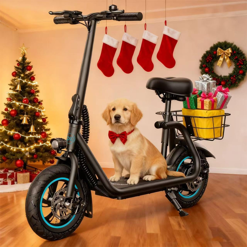 Electric Scooter with Seat & Basket E633