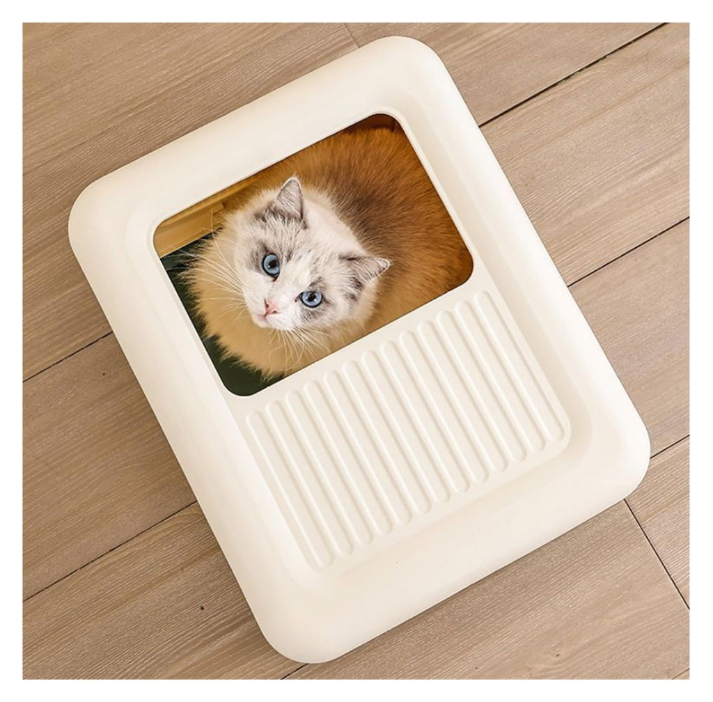 Fully Enclosed Cat Litter Box with Lid and Drawer K829973