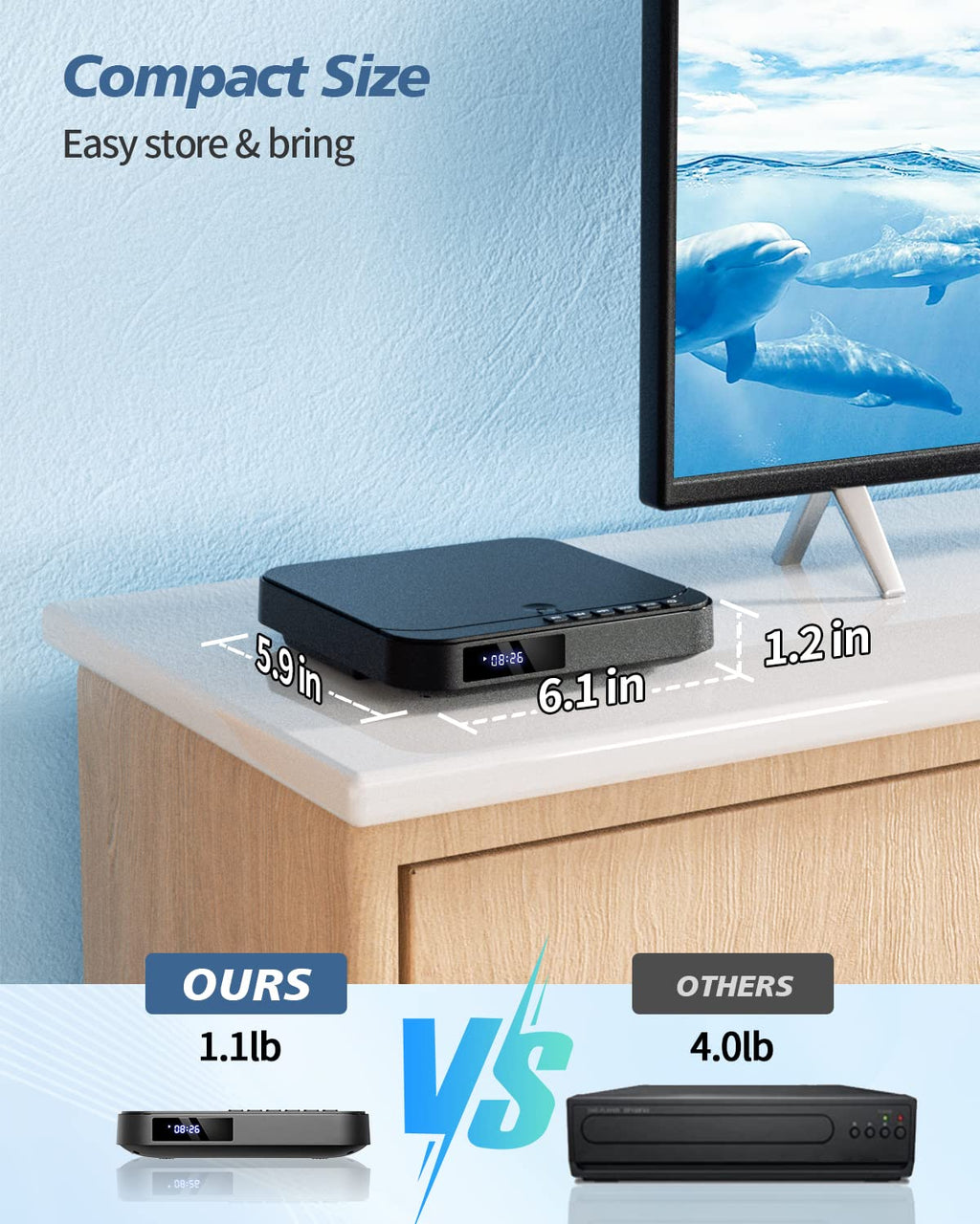 Mini DVD Player with HDMI H7296