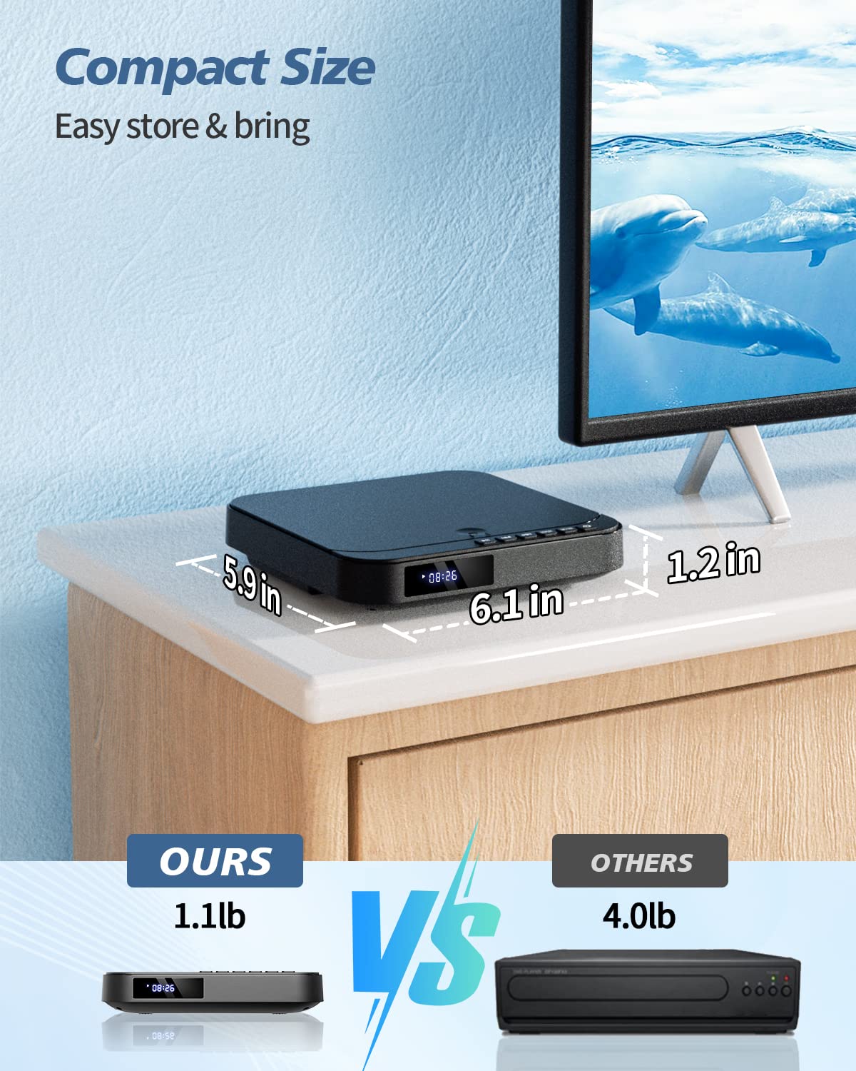Mini DVD Player with HDMI H7296