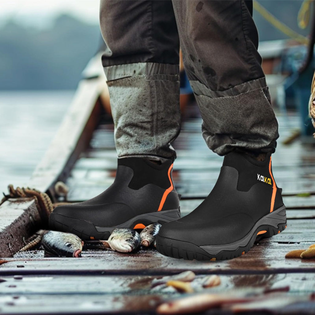 Men's Waterproof Insulated Rubber Ankle Boots G345923