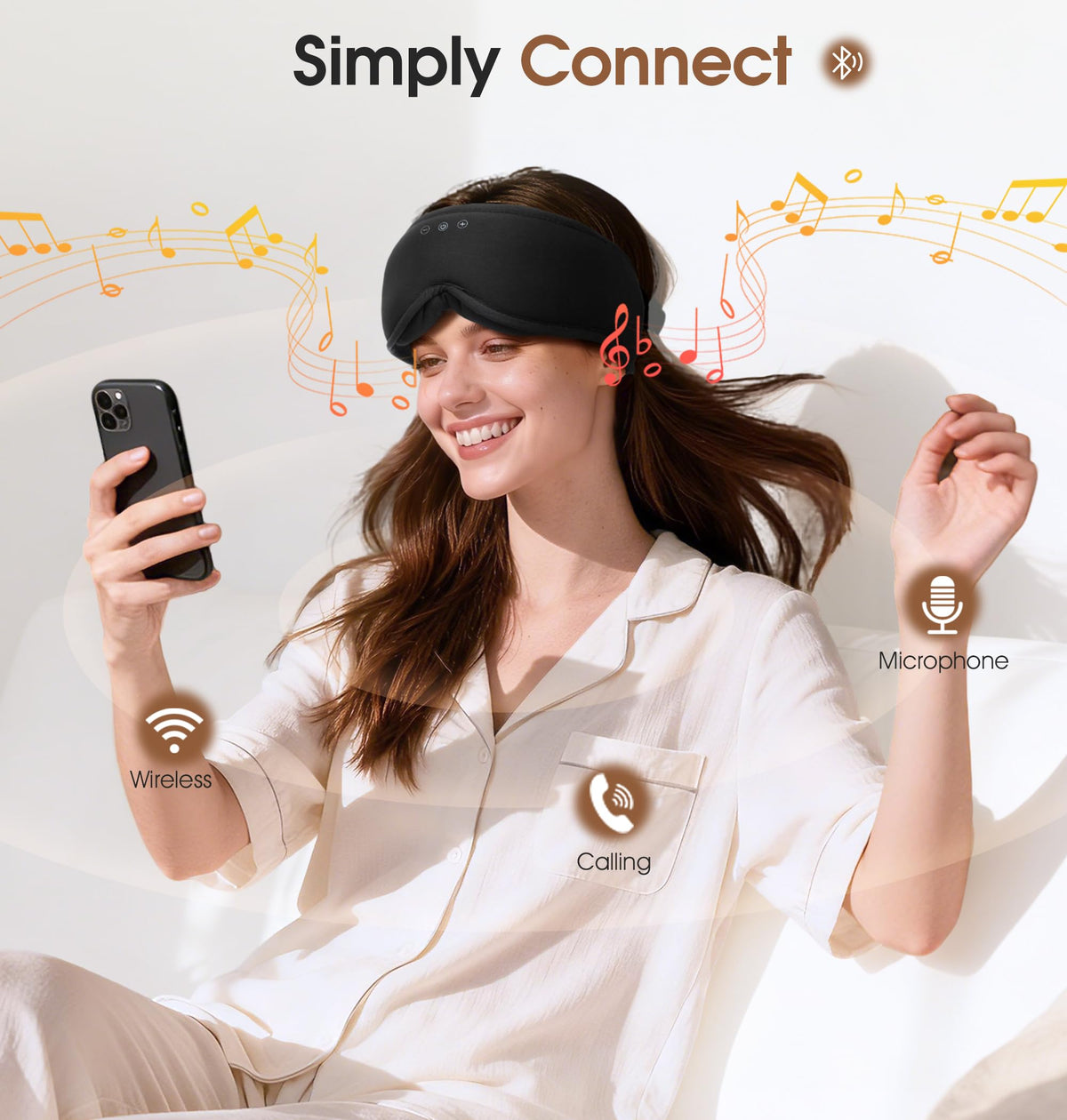 Bamboo Cotton Bluetooth Sleep Mask K9983