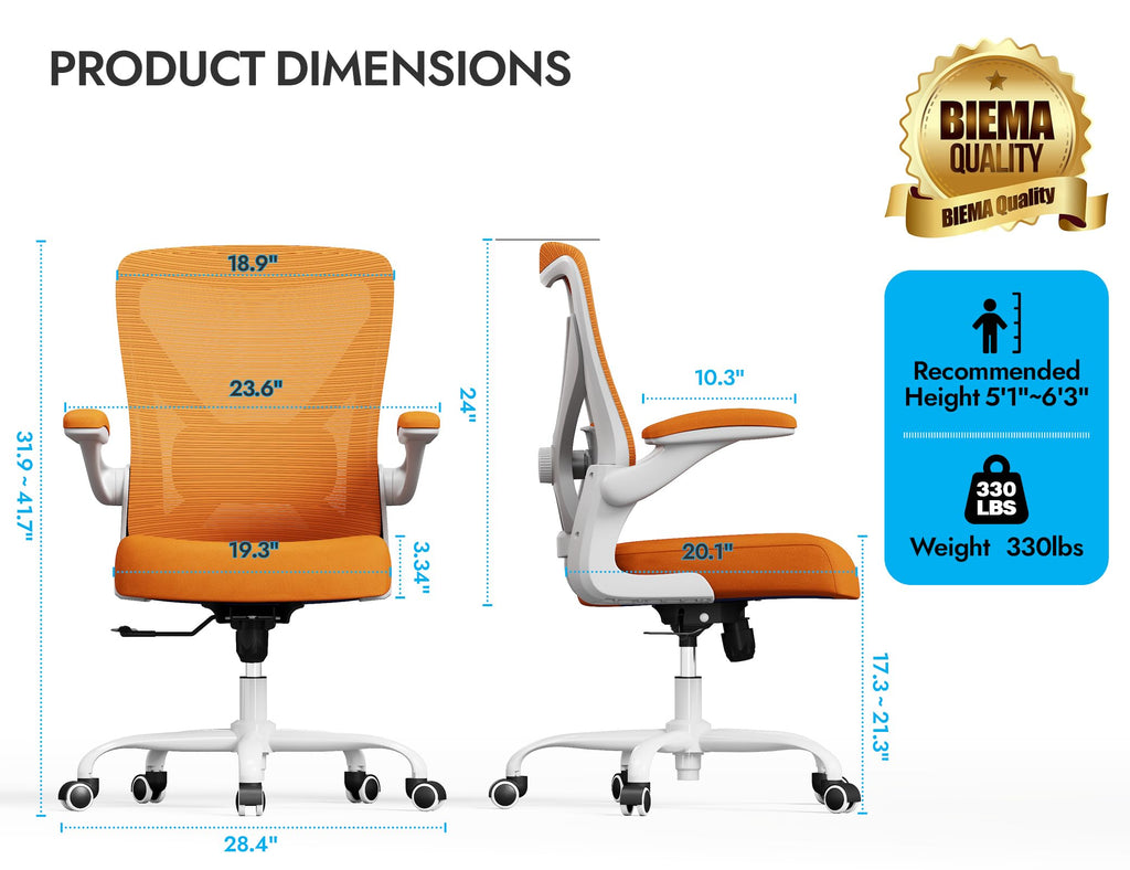 Mesh Ergonomic Office Chair with Lumbar B999933