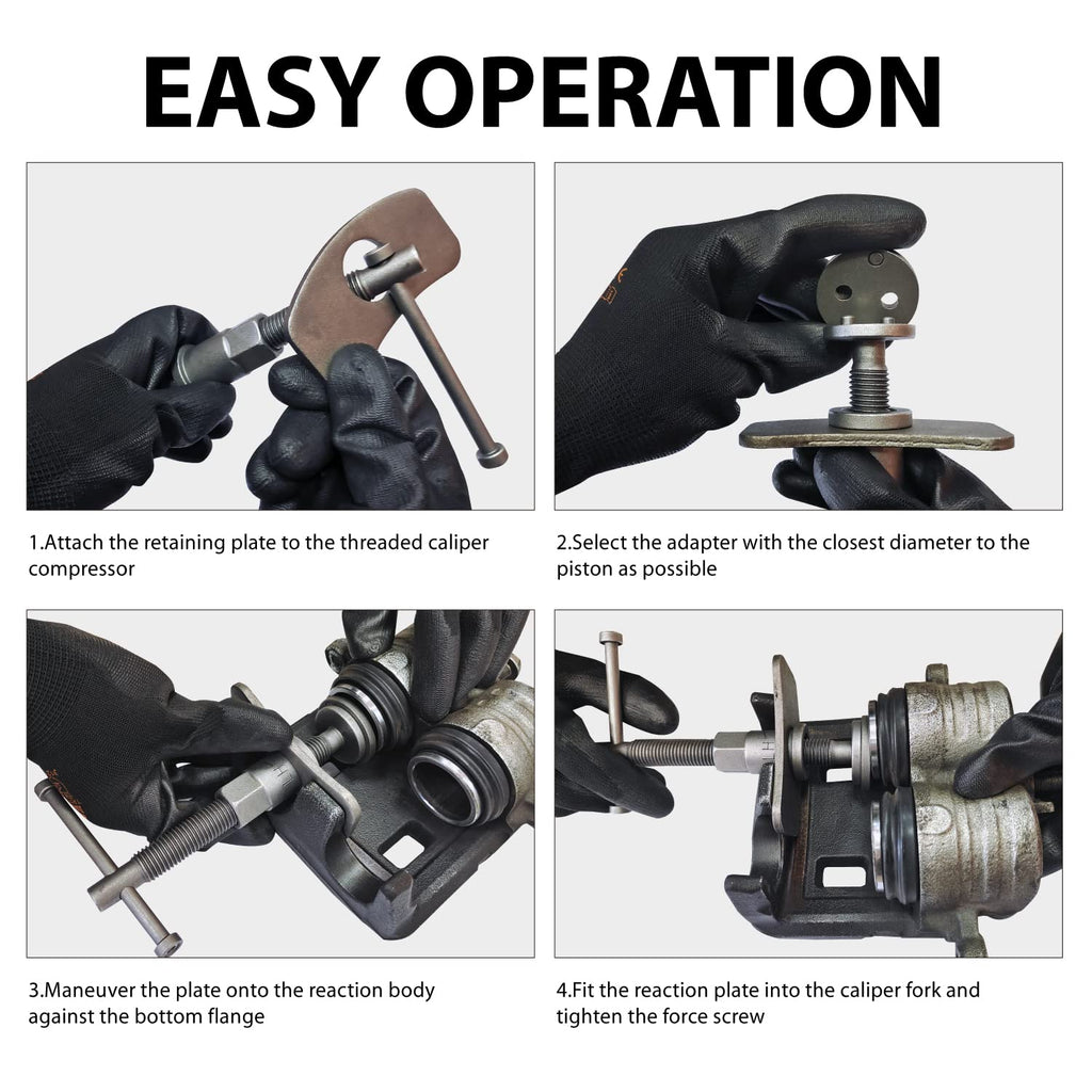 22 PCS Brake Caliper Press Tool Kit H93435