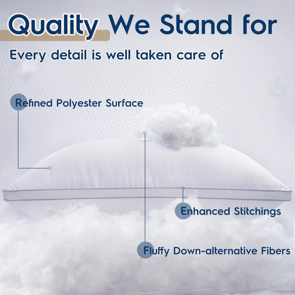 King Size White Pillows Set of 2 H834