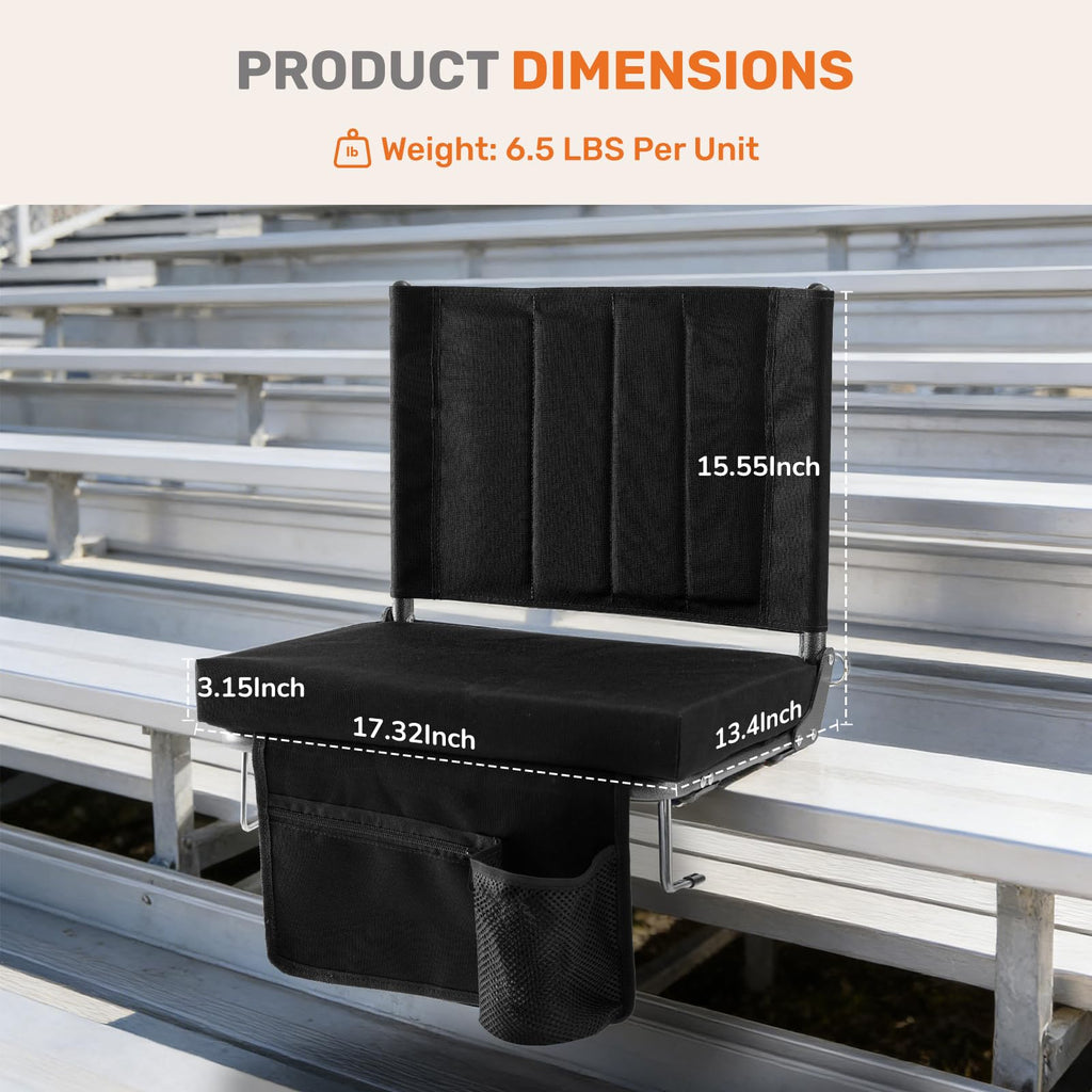 Padded Stadium Seats with Back Support L6033