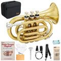 Bb Pocket Trumpet with Case, 7C Mouthpiece and Cleaning Kit K4301