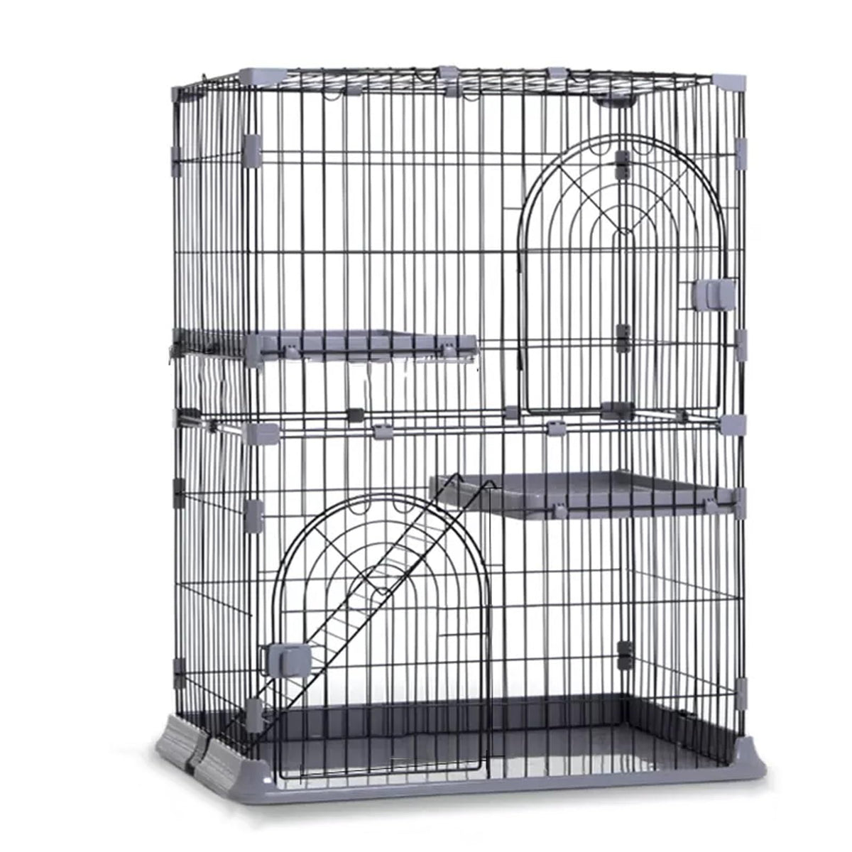3/4-Tier Cat Cage Playpen with Hammock E36957