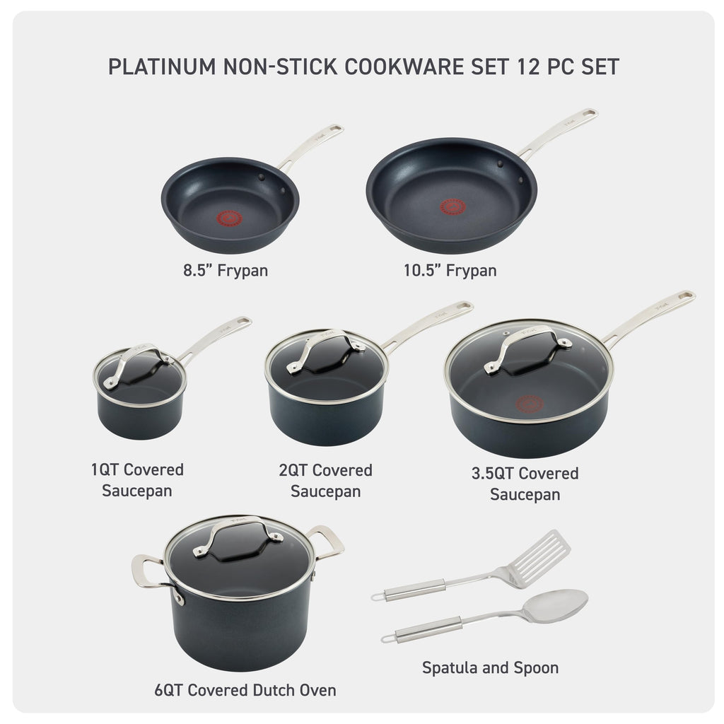 Non Stick 12 Piece Cookware Set V8274