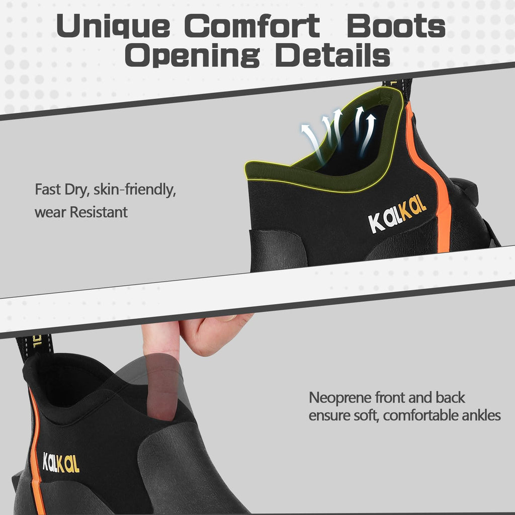 Men's Waterproof Insulated Rubber Ankle Boots G345923
