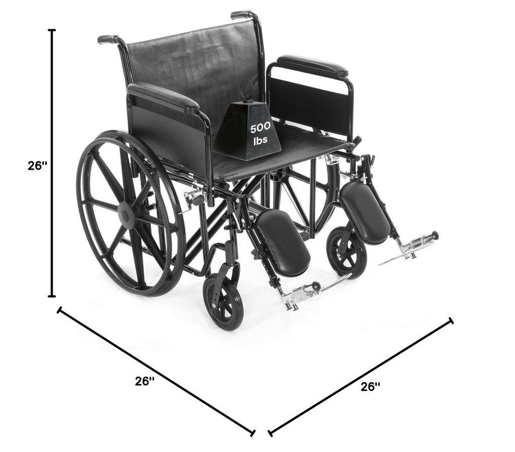 Heavy Duty Bariatric Wheelchair 700lb 28” Seat Width K65471