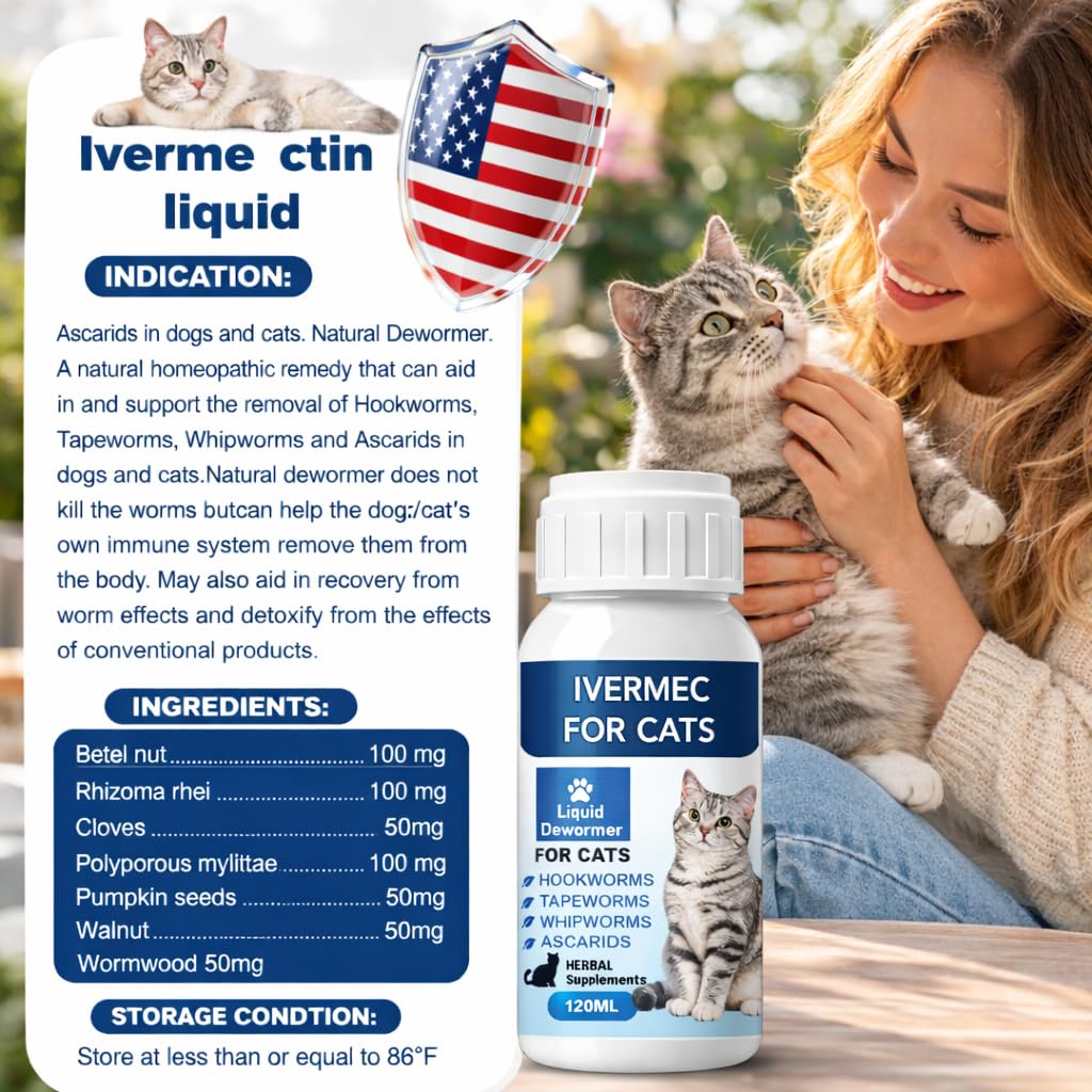 Broad Spectrum Cat Dewormer Liquid 4 oz E28207