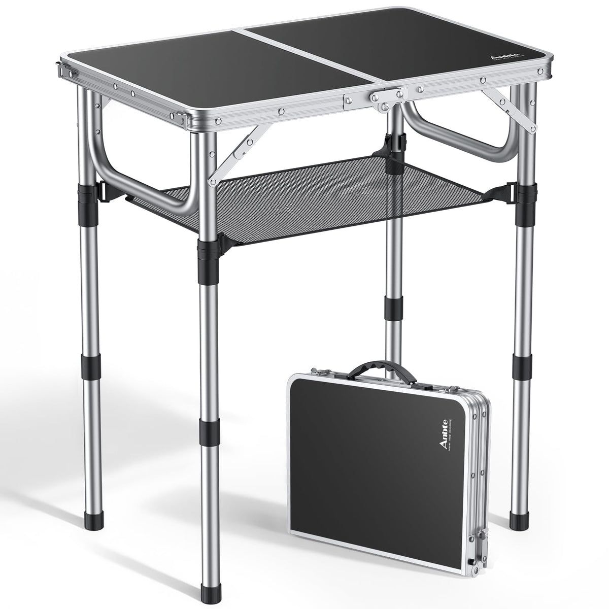 Folding Camping Table 24"X 16" Adjustable Height M279