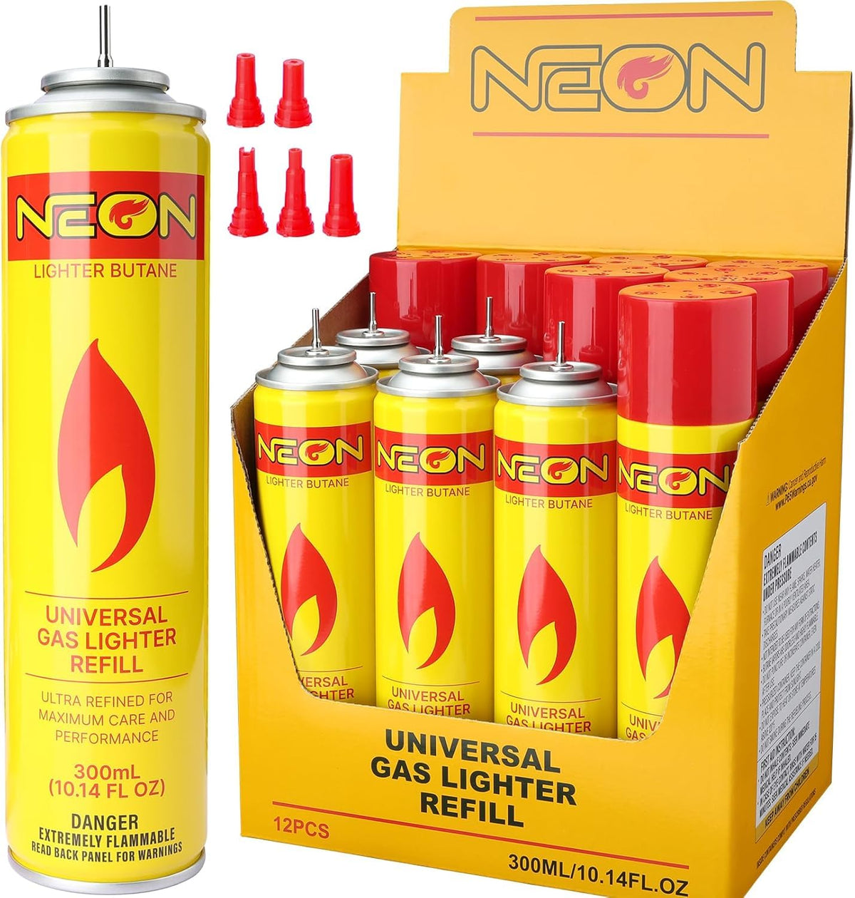 300ml Ultra Refined Butane Fuel Refill with Metal Nozzle M969435