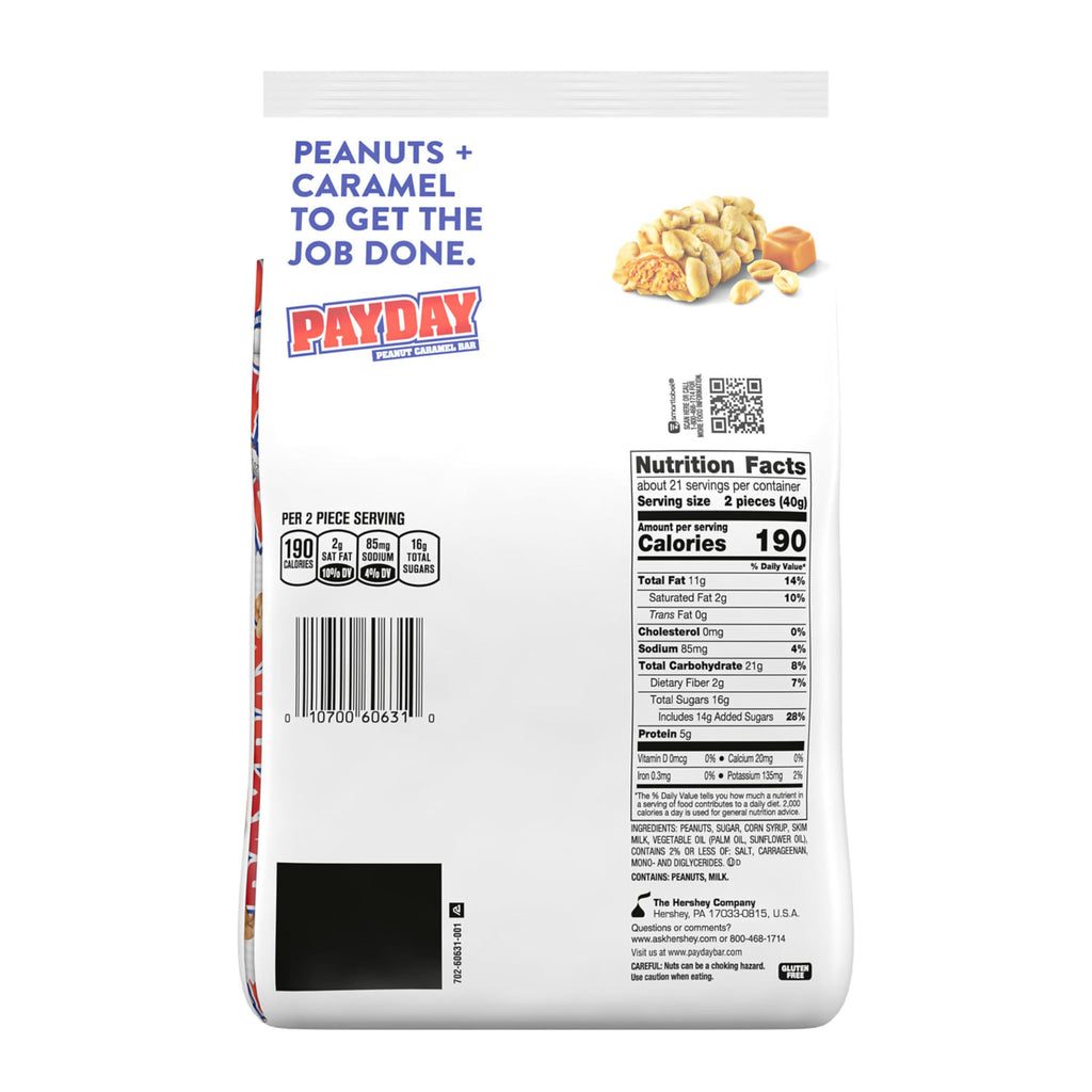 Peanut Caramel Snack Size Candy 30.1 oz E8872