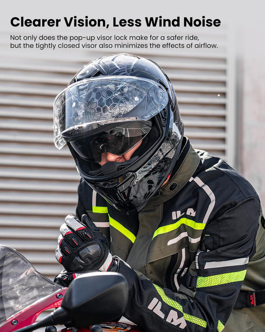 Motorcycle Helmet DOT ECE Dual Visor Full Face J627